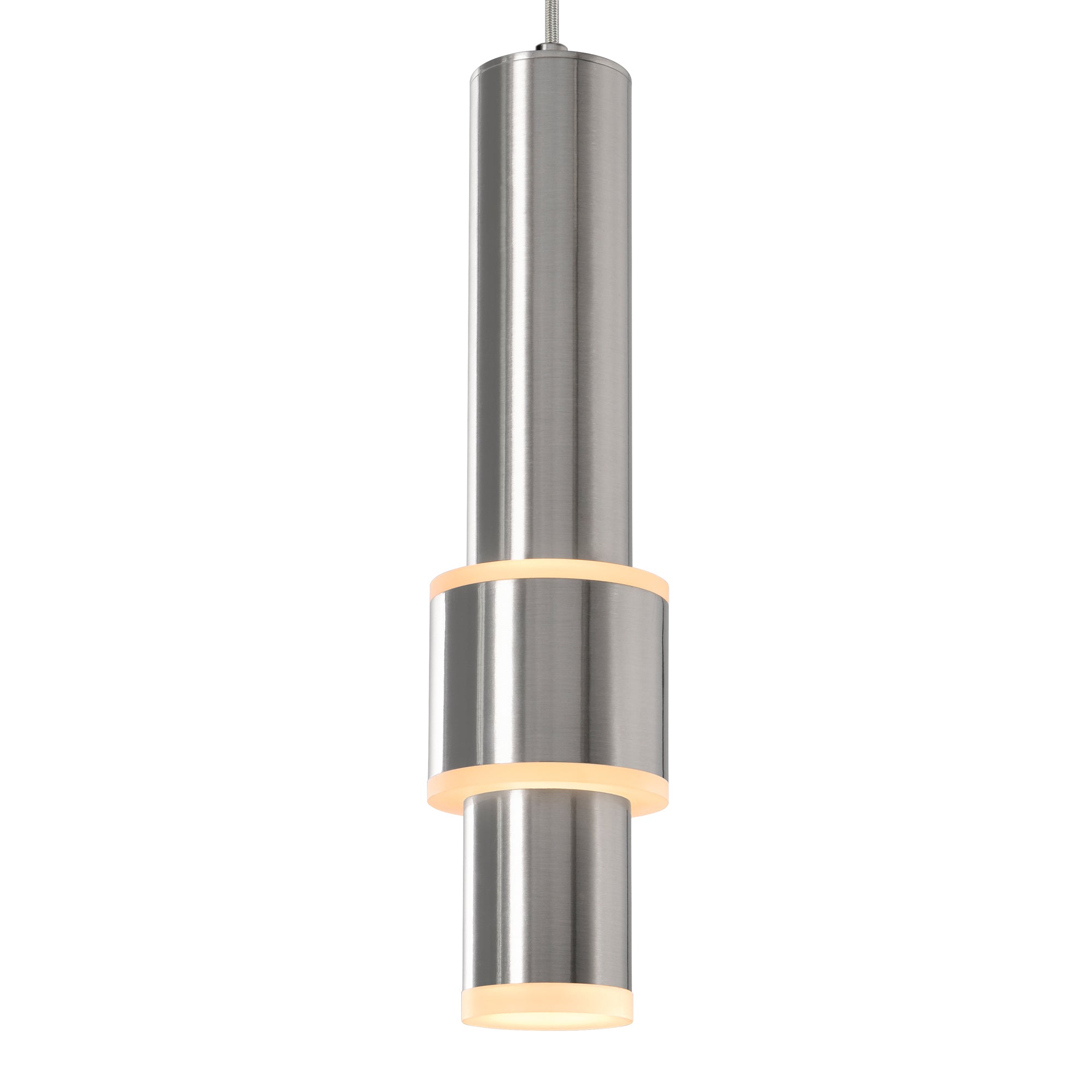Lena Integrated LED 5in Satin Nickel Mini Pendant
