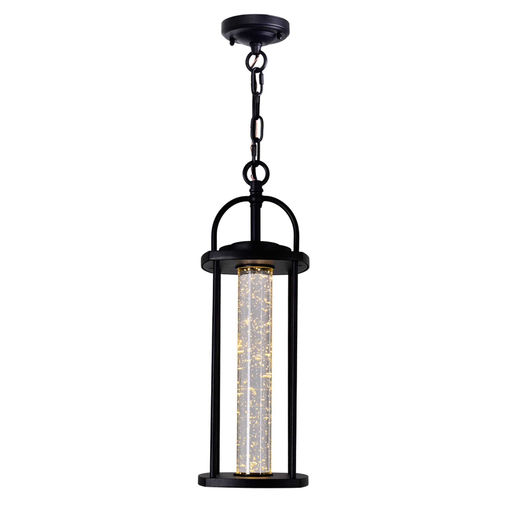 Greenwood LED Black Outdoor Pendant