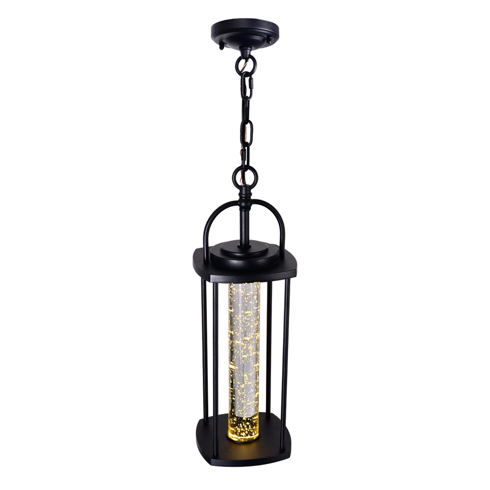 Greenwood LED Black Outdoor Pendant