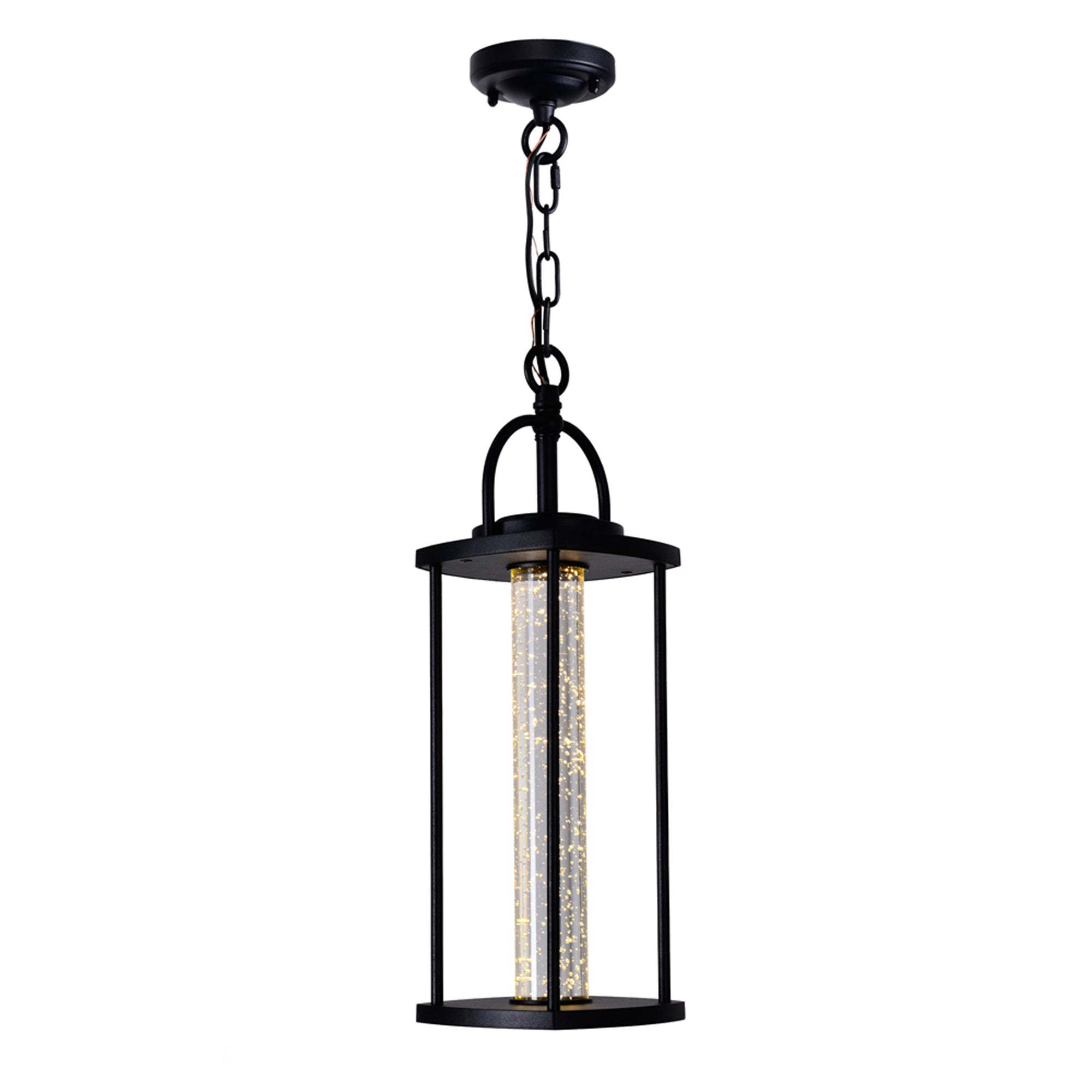 Greenwood LED Black Outdoor Pendant