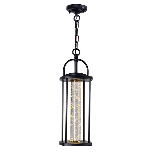 Greenwood LED Black Outdoor Pendant