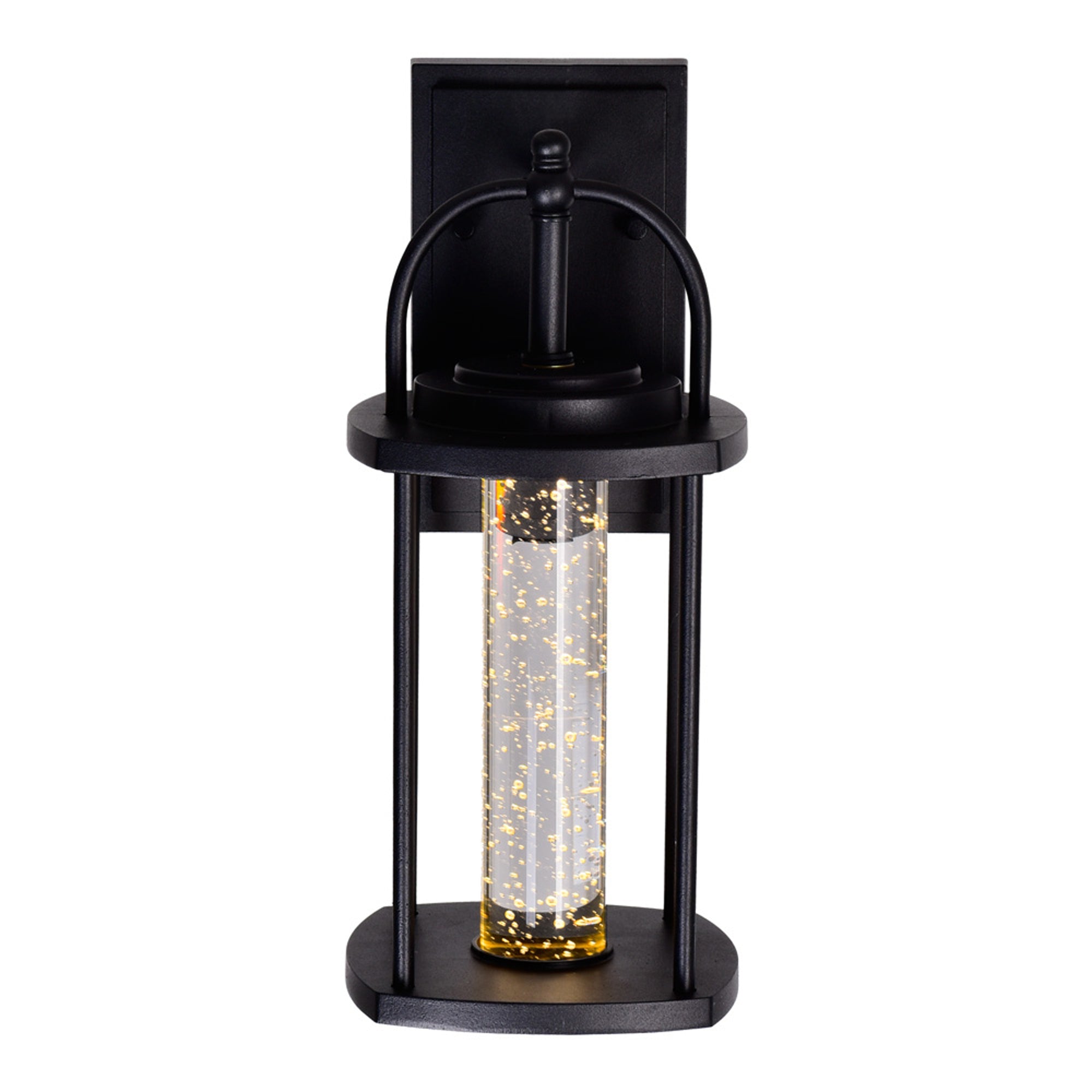 Greenwood LED Black Outdoor Wall Lantern