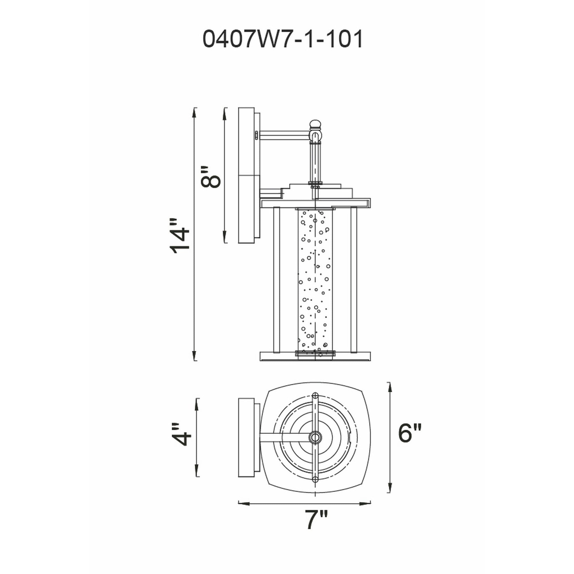Greenwood LED Black Outdoor Wall Lantern
