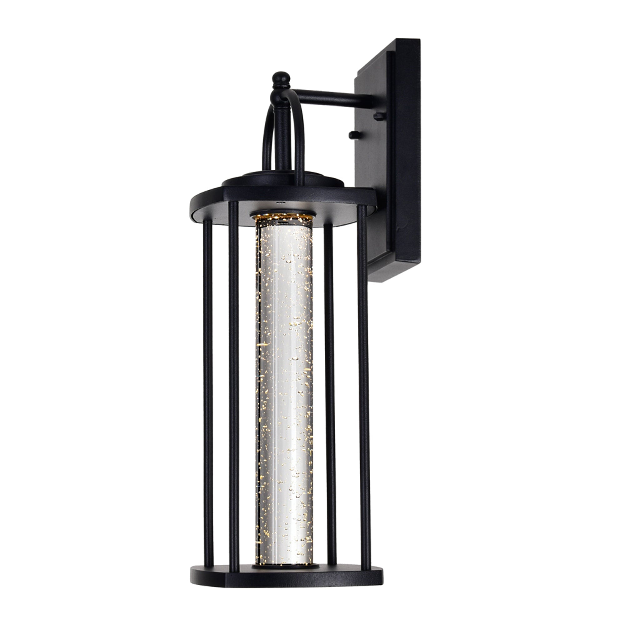 Greenwood LED Black Outdoor Wall Lantern