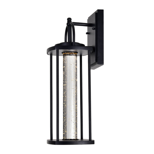 Greenwood LED Black Outdoor Wall Lantern
