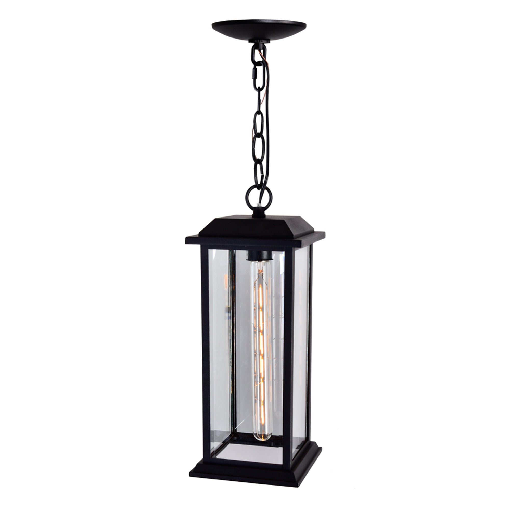 Blackbridge 1 Light Black Outdoor Pendant