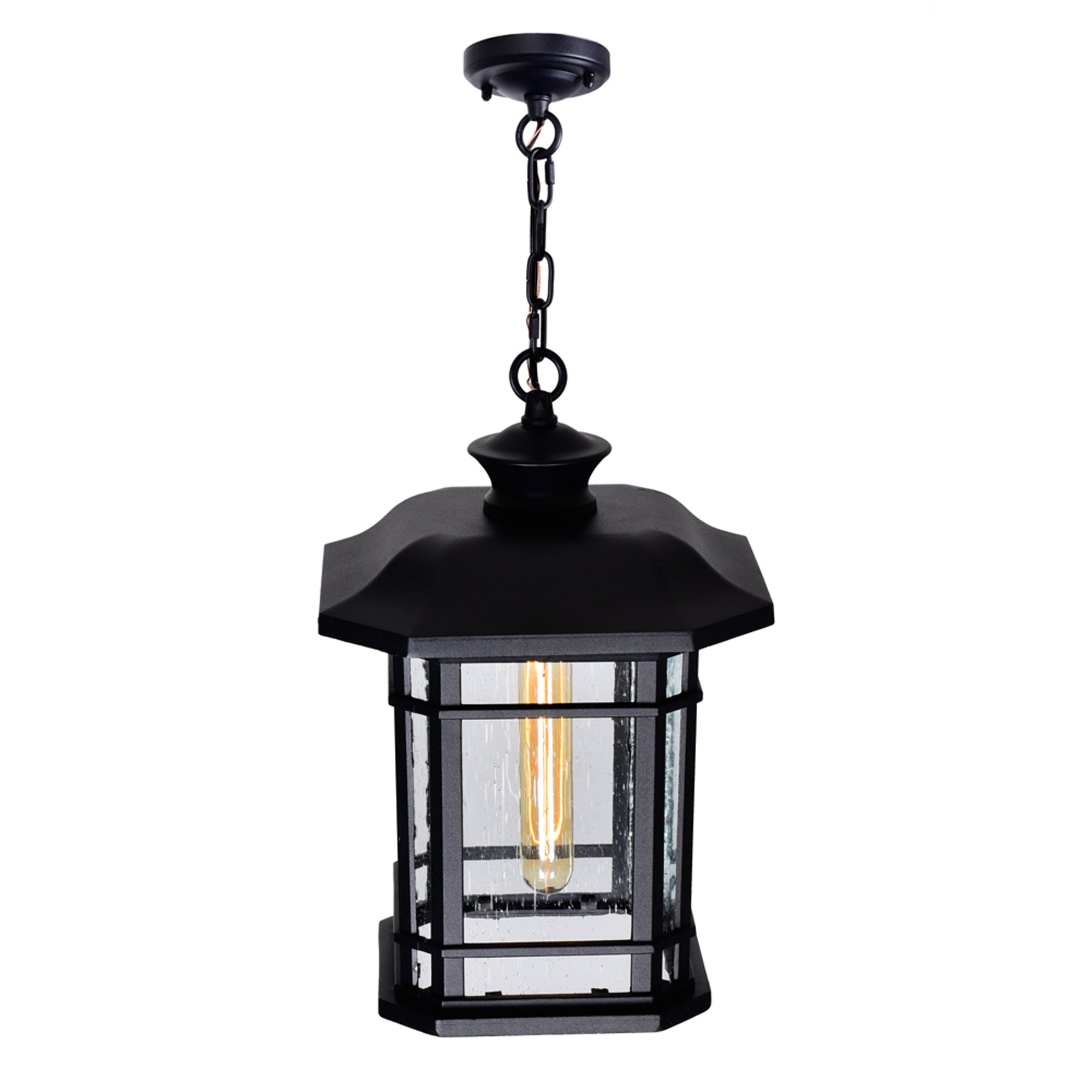 Blackburn 1 Light Black Outdoor Pendant