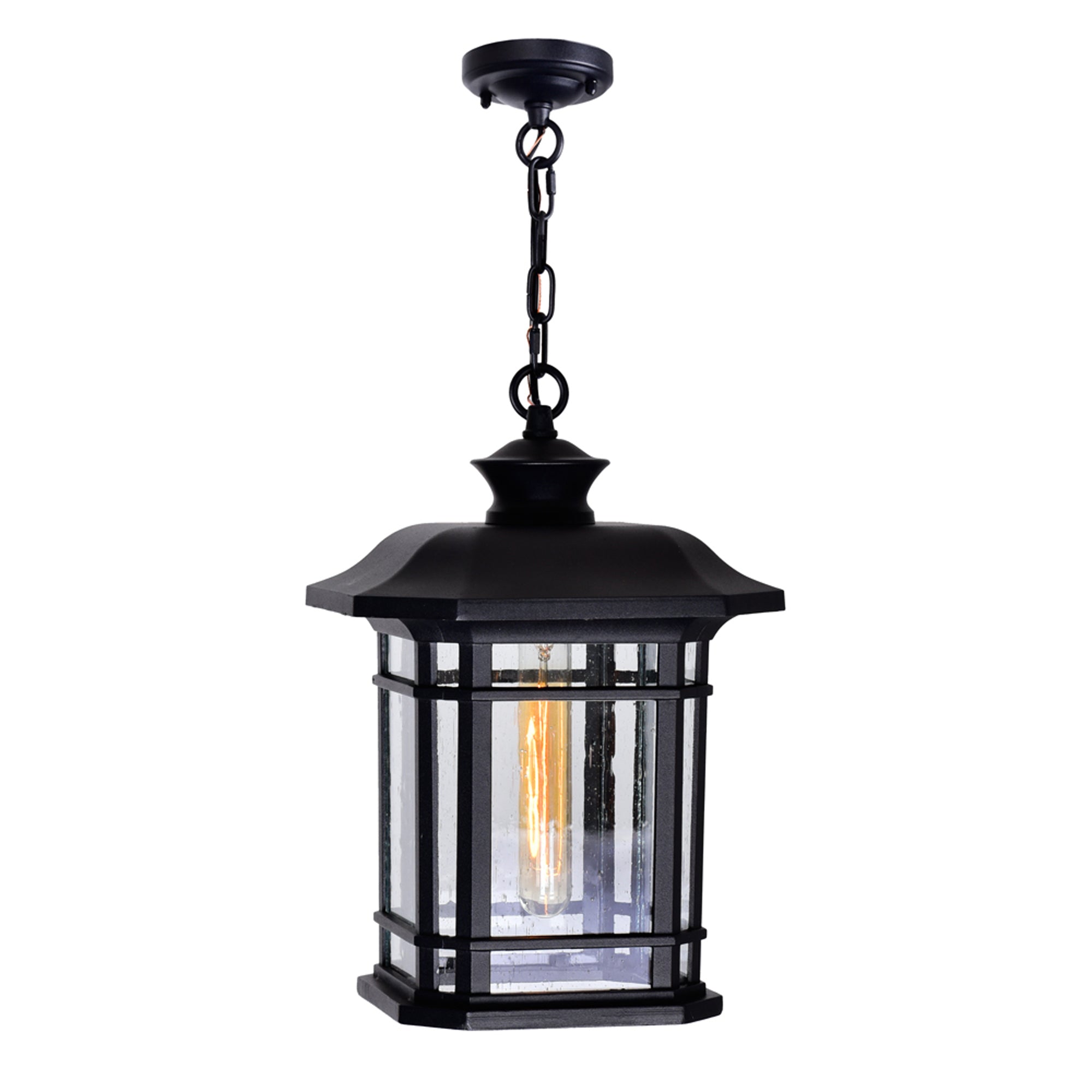 Blackburn 1 Light Black Outdoor Pendant