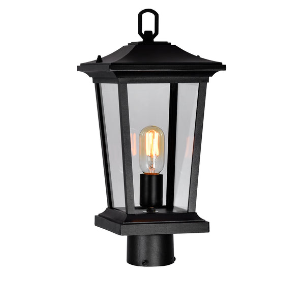 Leawood 1 Light Black Outdoor Lantern Head