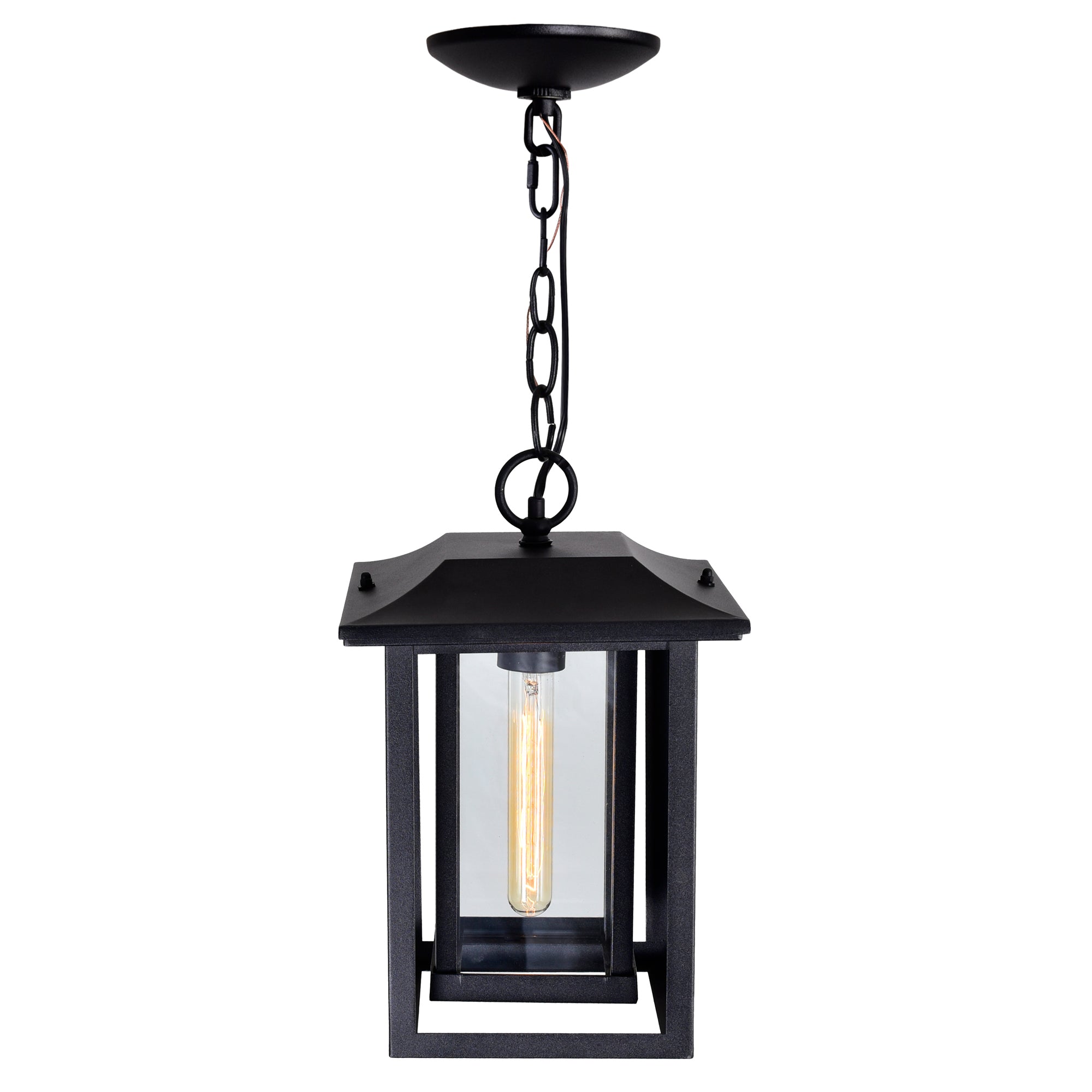 Winfield 1 Light Black Outdoor Pendant