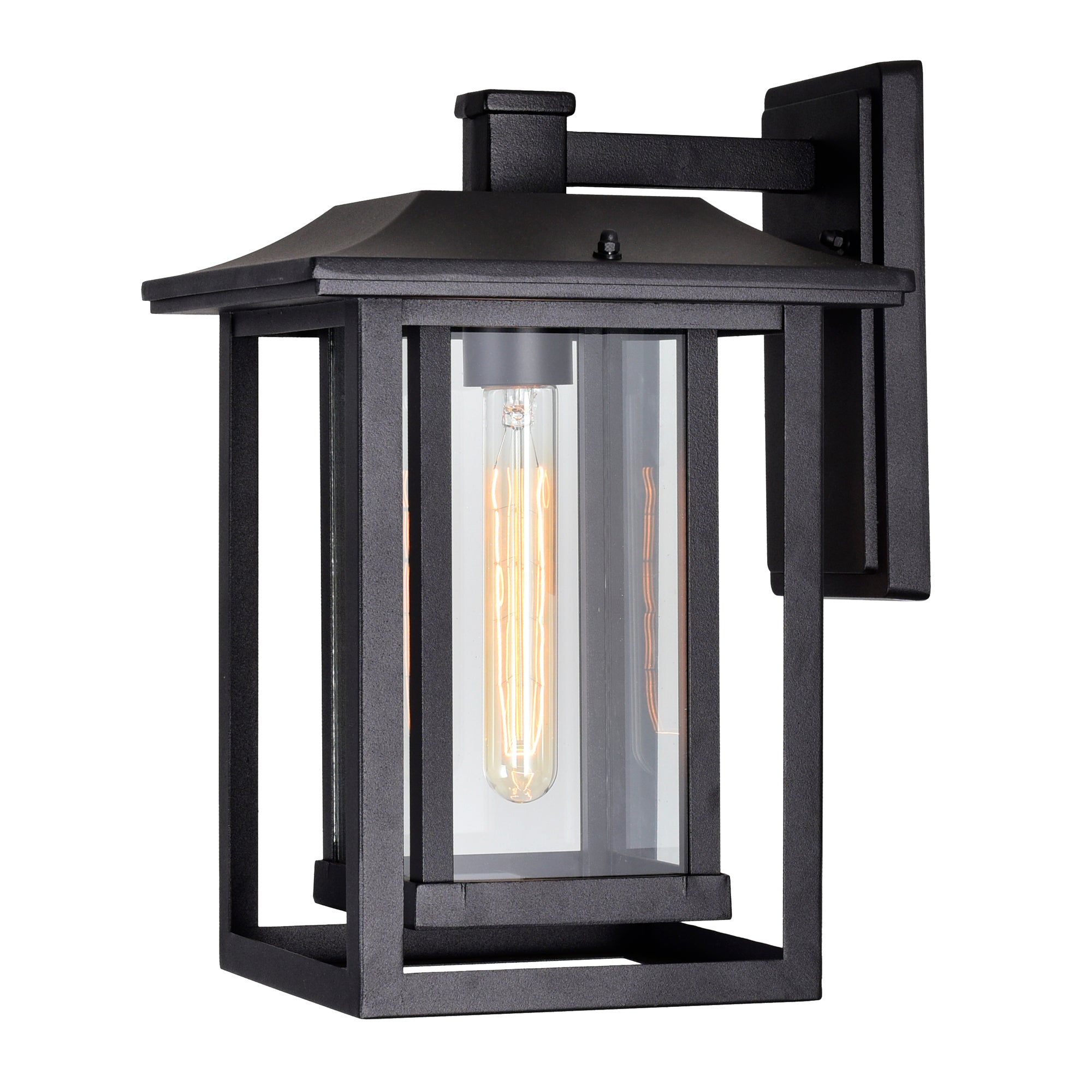Winfield 1 Light Black Outdoor Wall Light