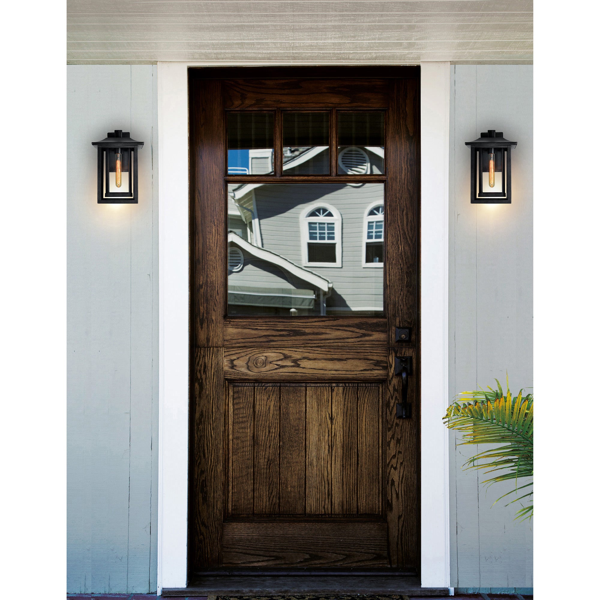 Winfield 1 Light Black Outdoor Wall Light