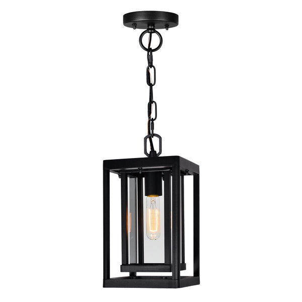 Mulvane 1 Light Black Outdoor Pendant
