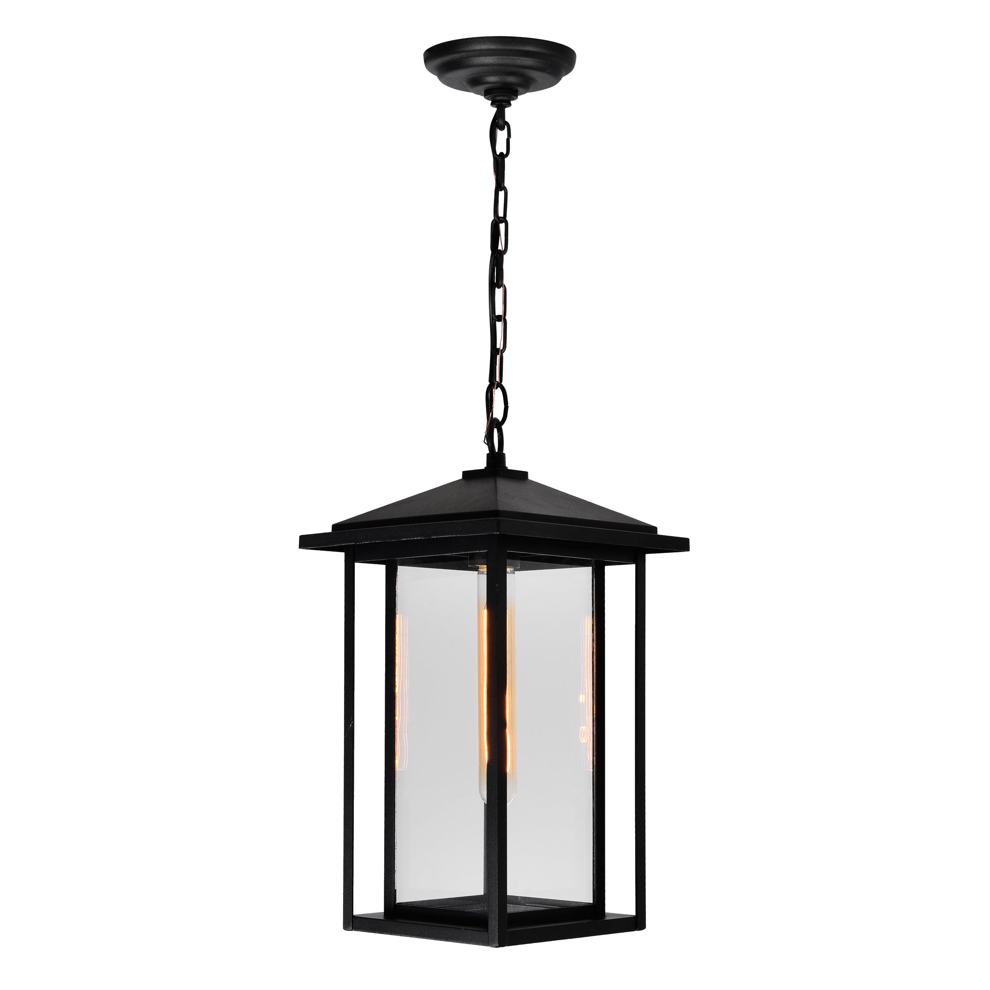 Crawford 1 Light Black Outdoor Pendant