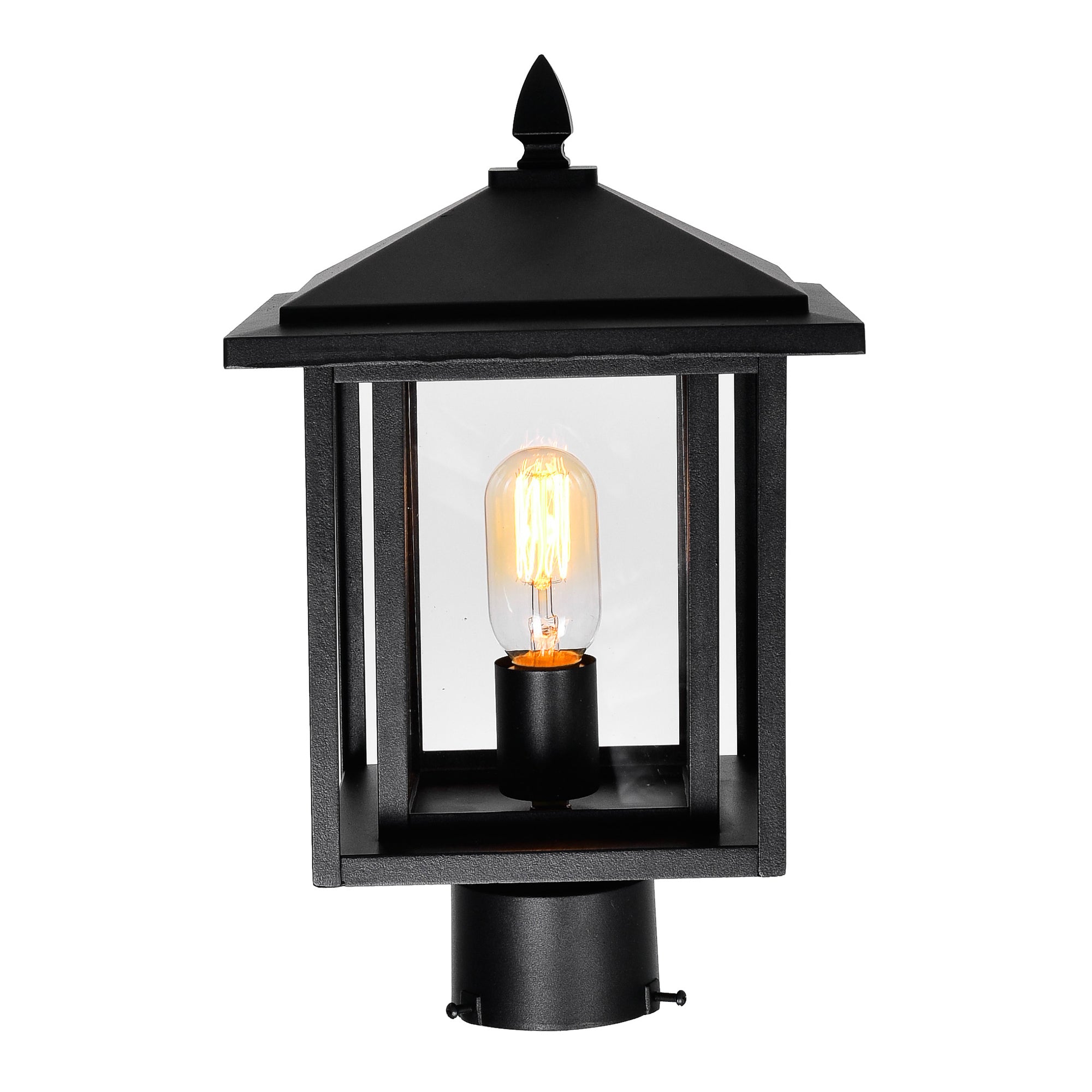 Crawford 1 Light Black Outdoor Lantern Head