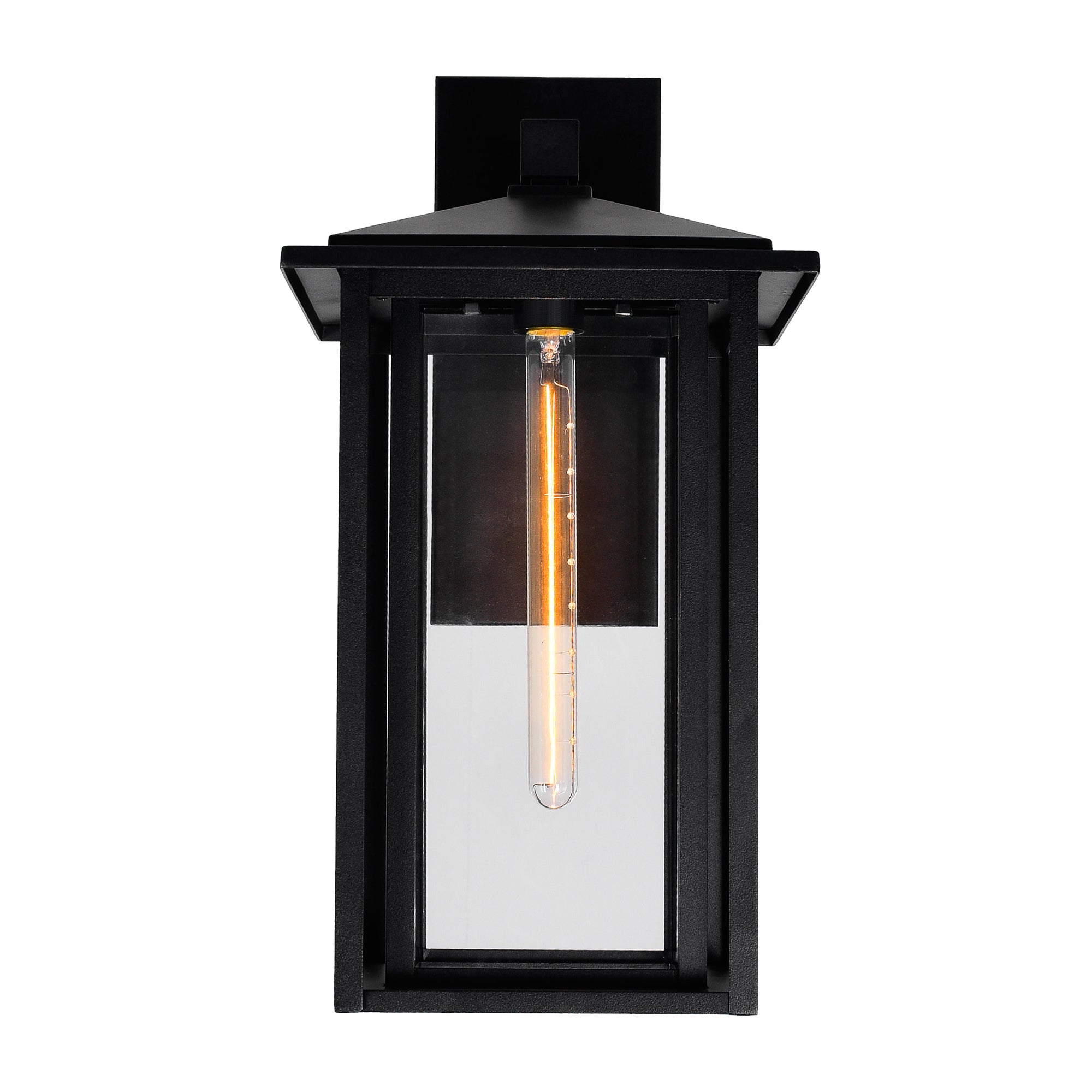 Crawford 1 Light 11in Black Outdoor Wall Light