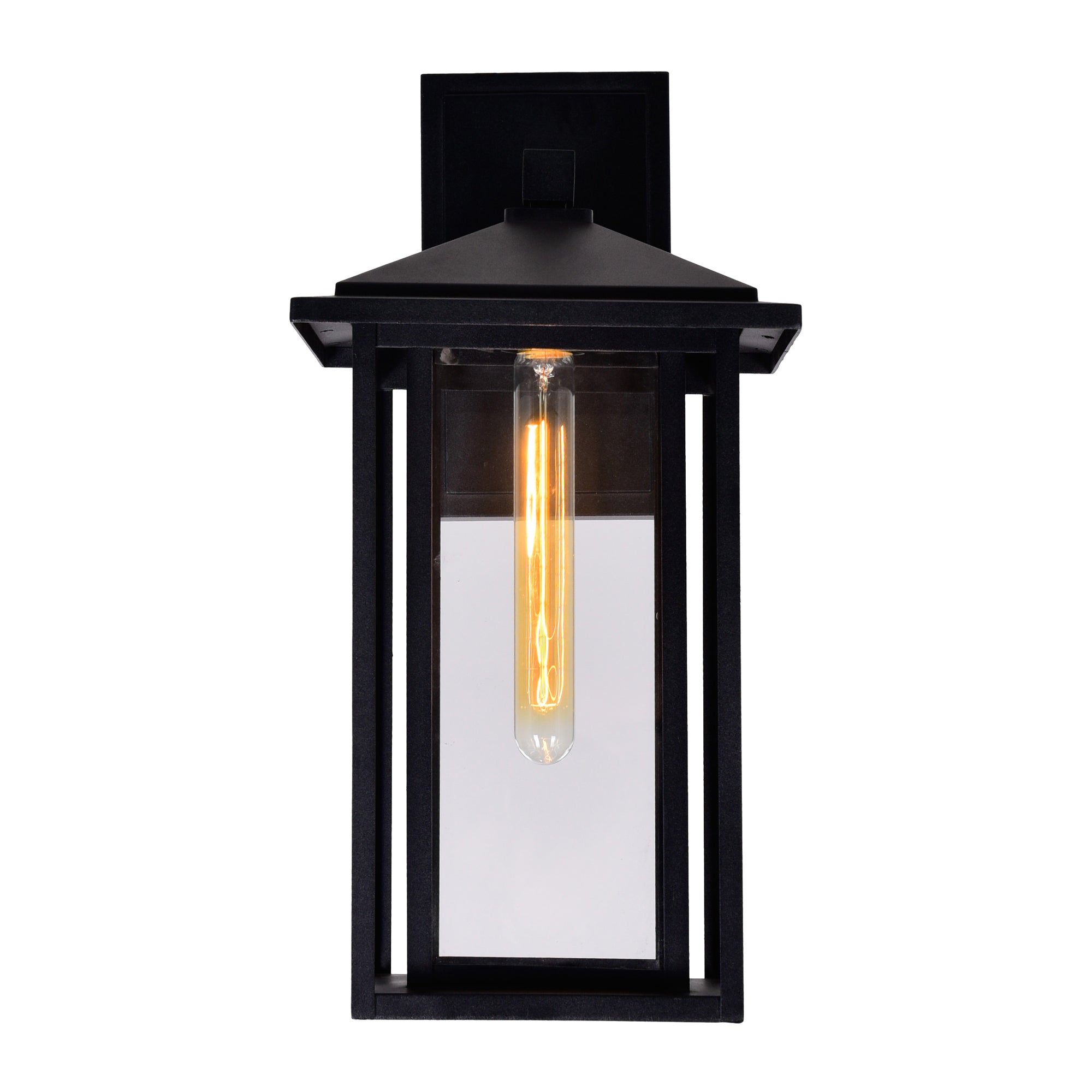 Crawford 1 Light 9in Black Outdoor Wall Light
