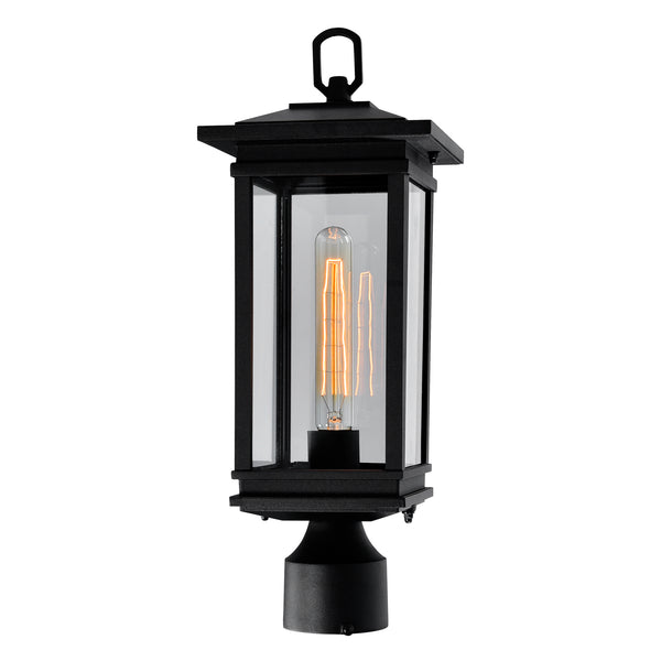 Oakwood 1 Light Outdoor Black Lantern Head