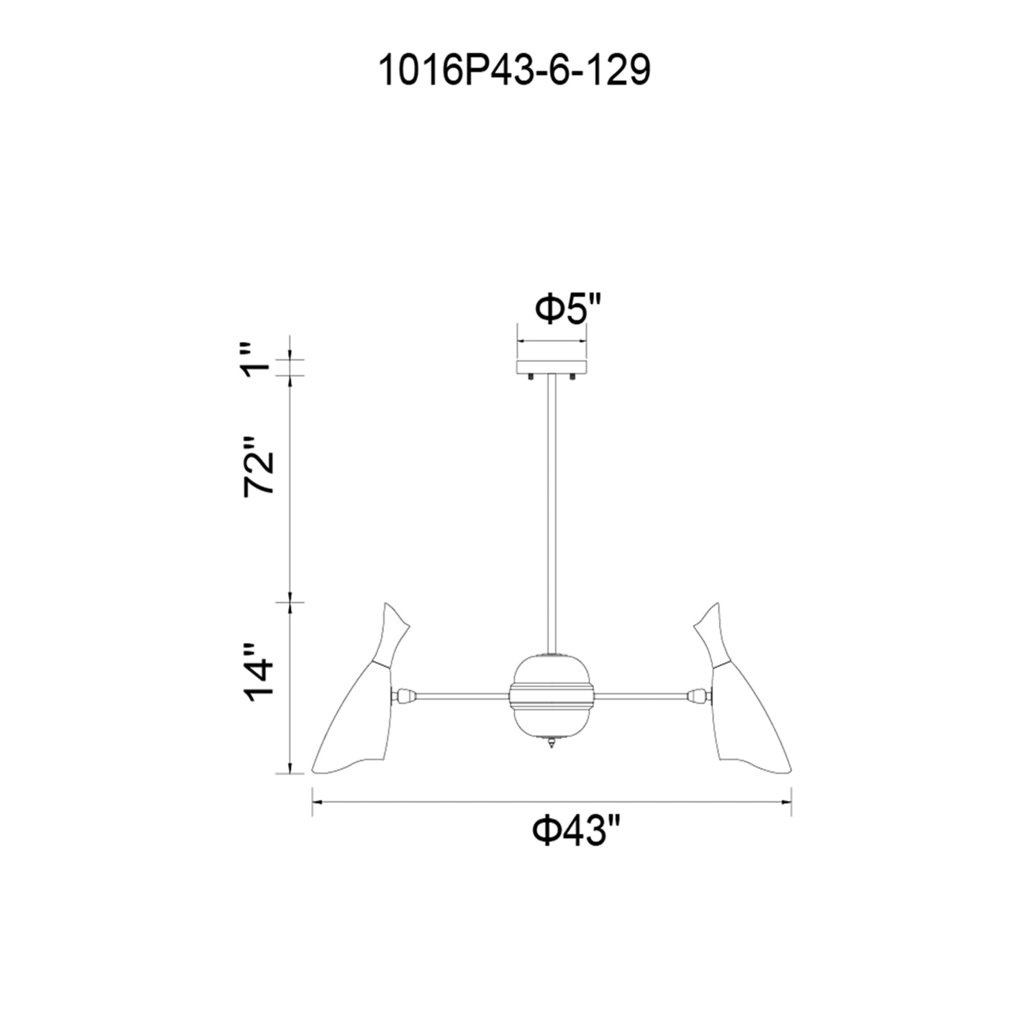 Rolin 12 Light Down Chandelier With Matte Black & Satin Gold Finish