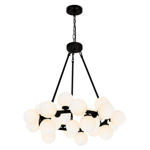 Arya 25 Light Black Chandelier