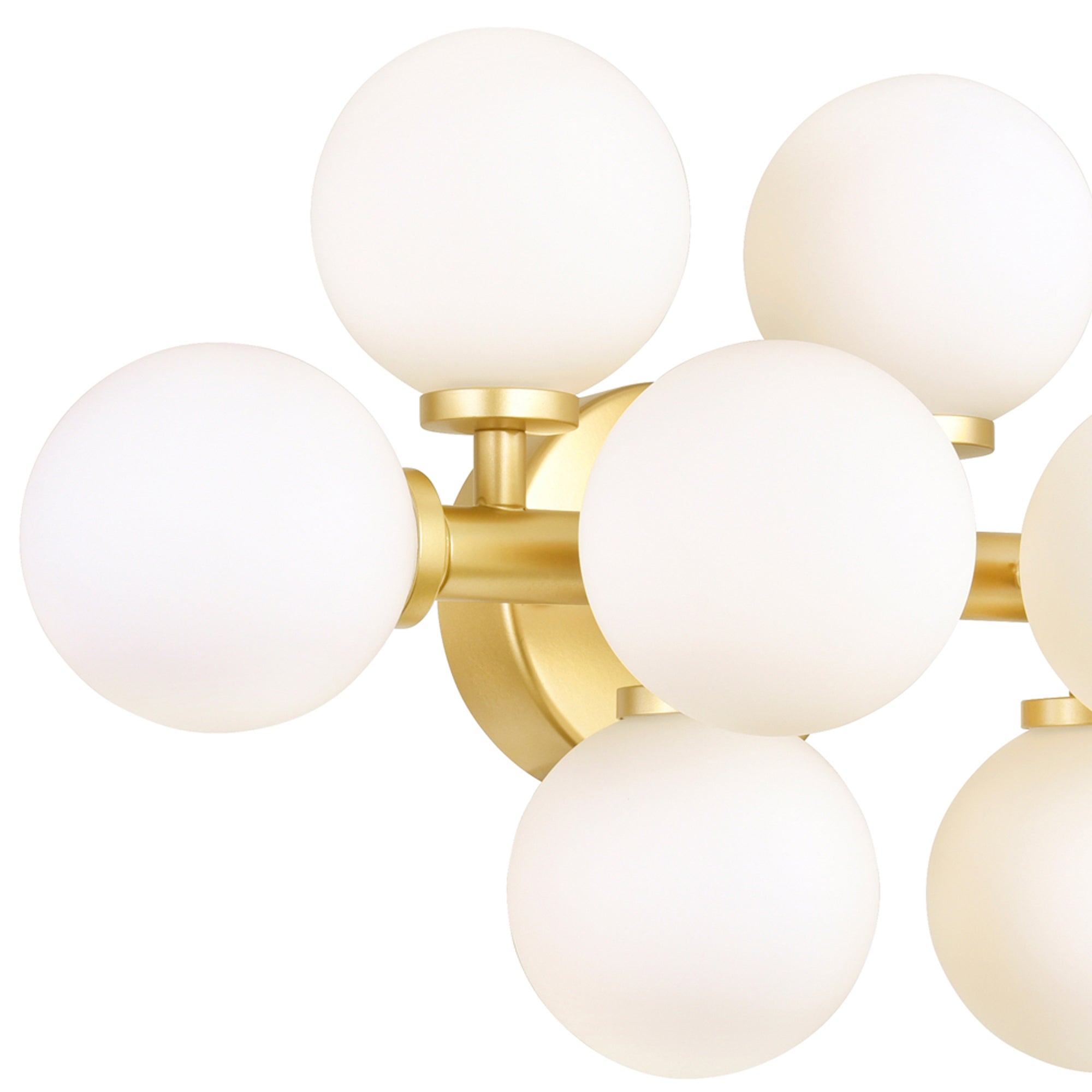 Arya 8 Light Satin Gold Wall Sconce
