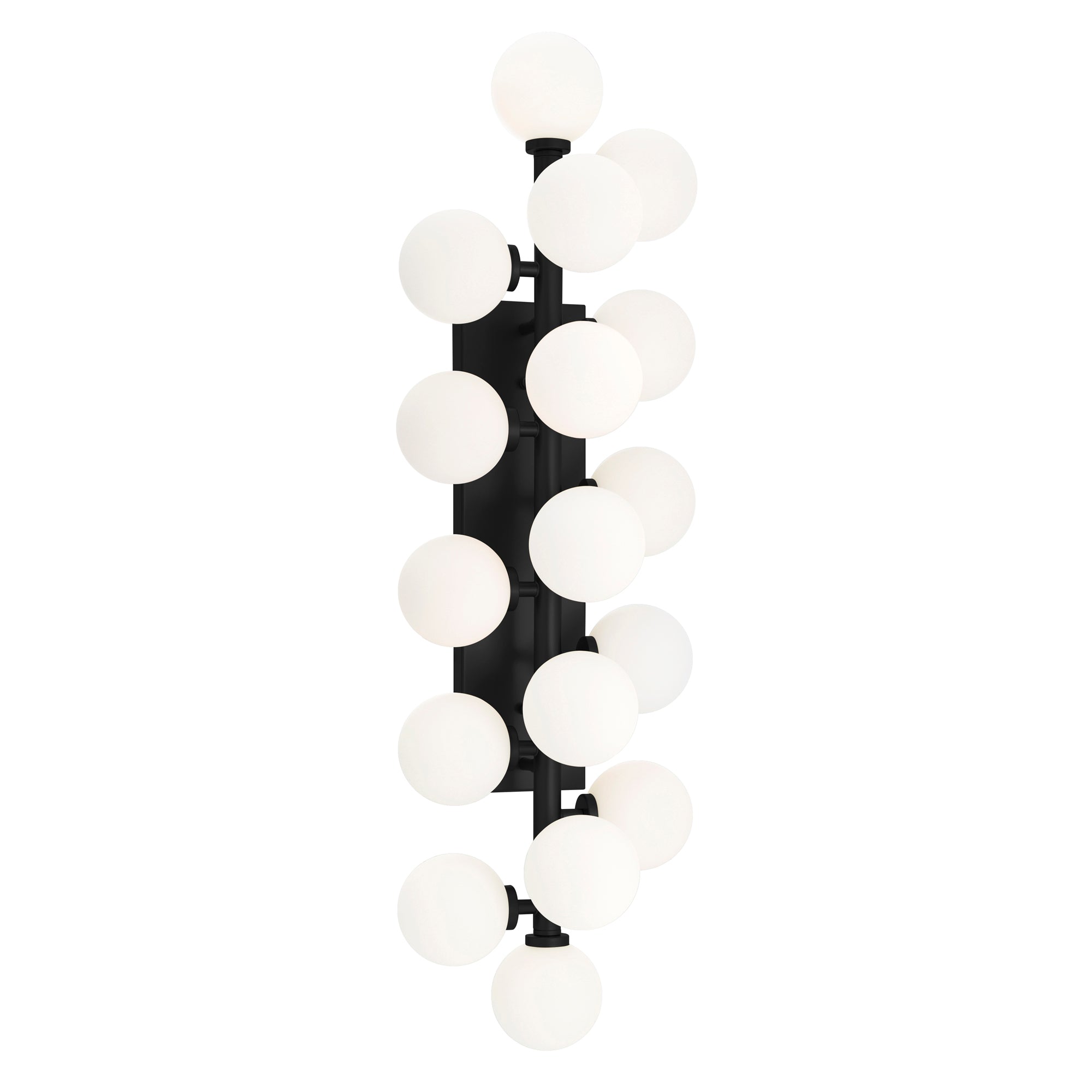 Arya 17 Light Black Wall Sconce
