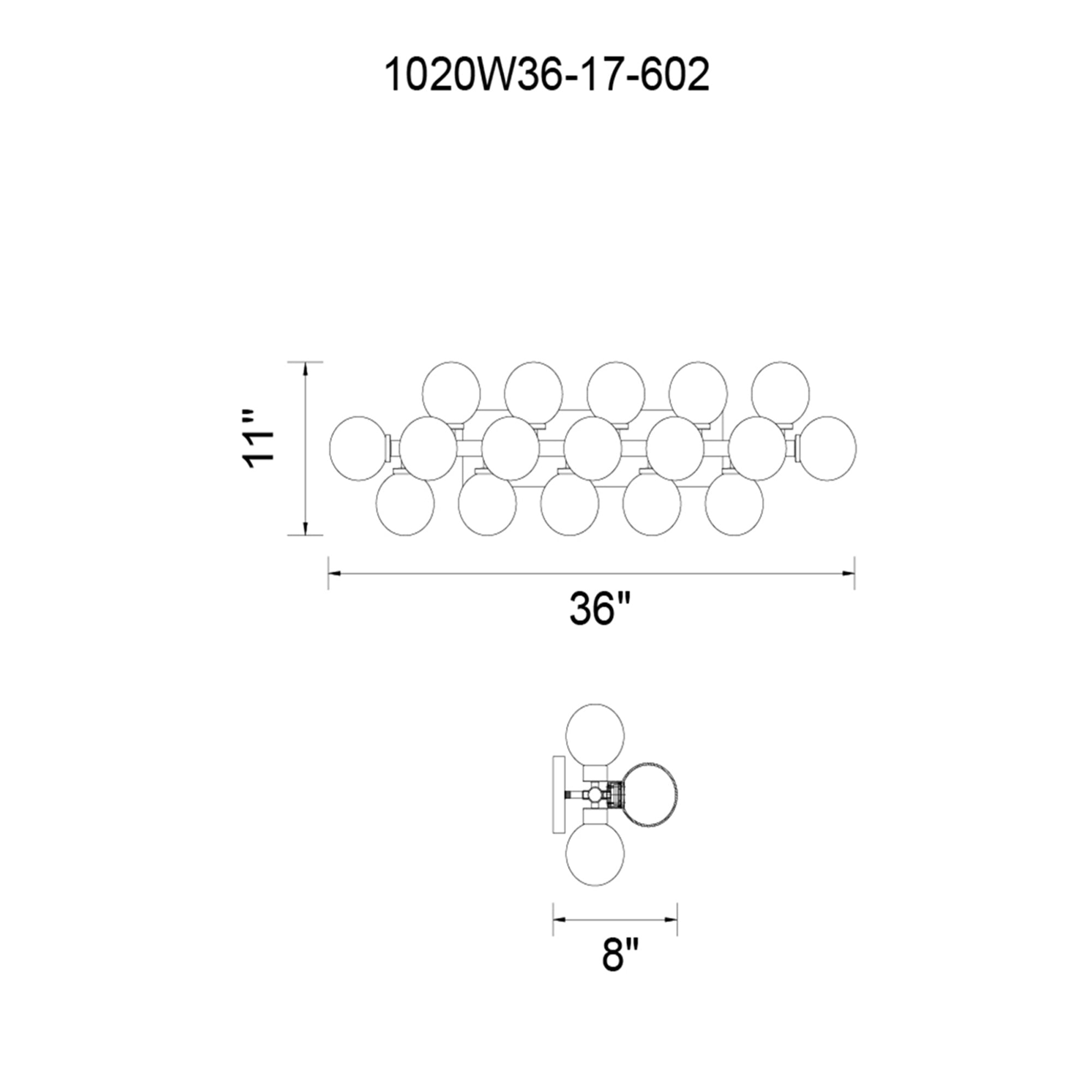 Arya 17 Light Satin Gold Wall Sconce