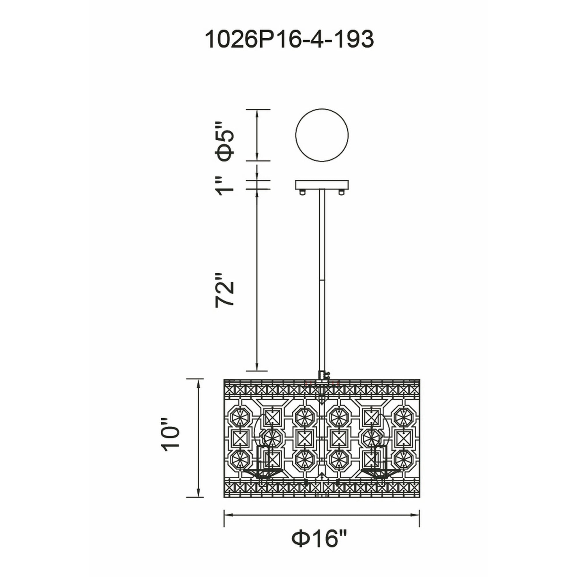 Belinda 4 Light Champagne Chandelier