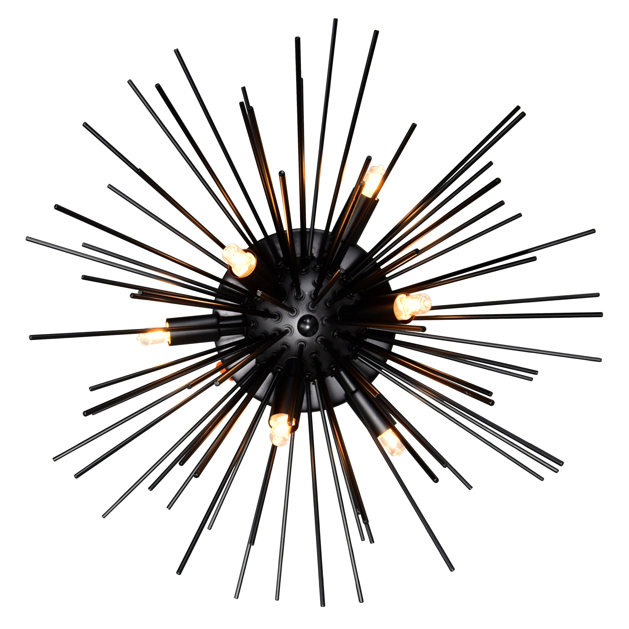 Savannah 6 Light 20in Black Flush Mount