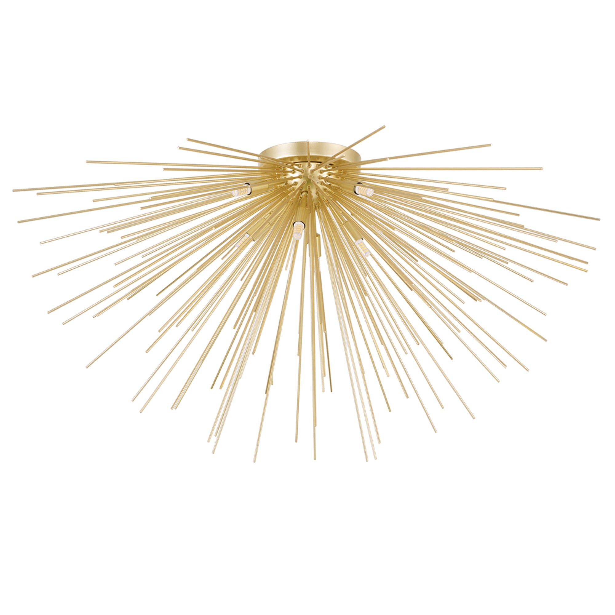 Savannah 8 Light 40in Gold Leaf Flush Mount