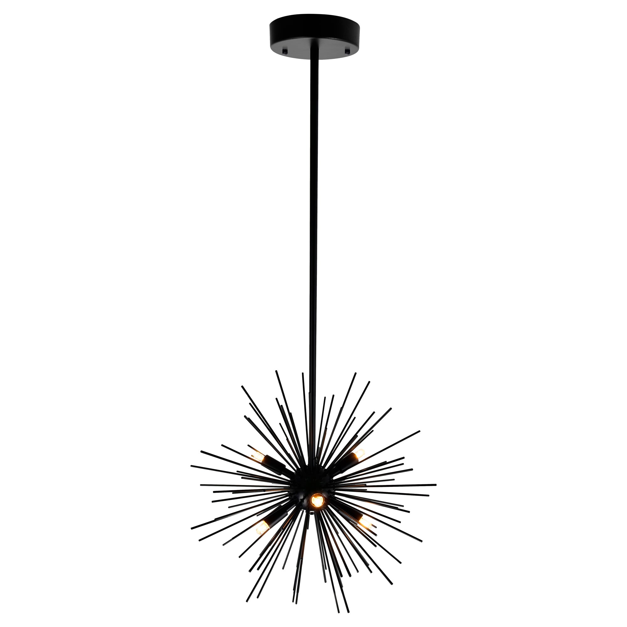 Savannah 6 Light 16in Black Chandelier