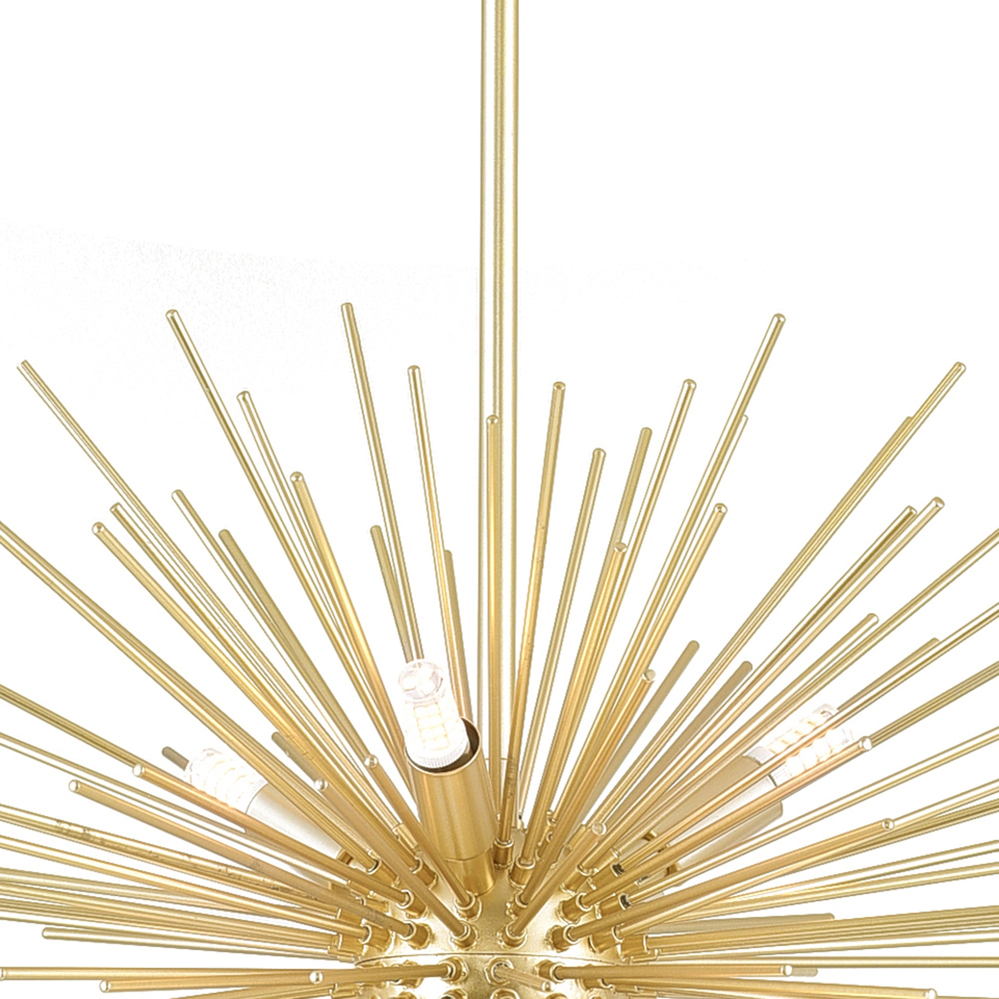 Savannah 6 Light 16in Gold Leaf Chandelier