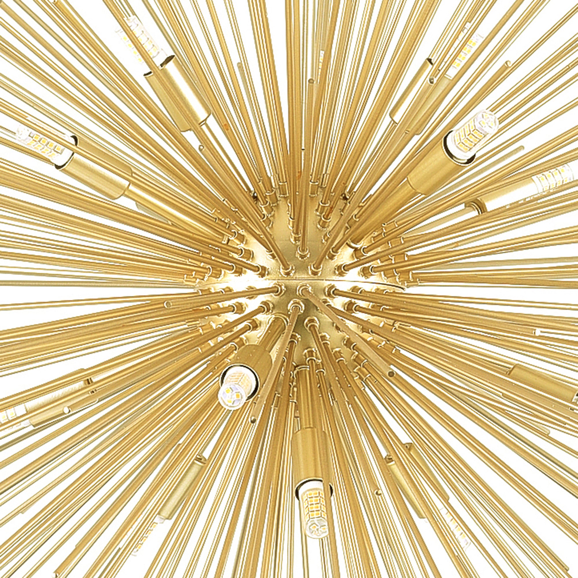 Savannah 14 Light 40in Gold Leaf Chandelier
