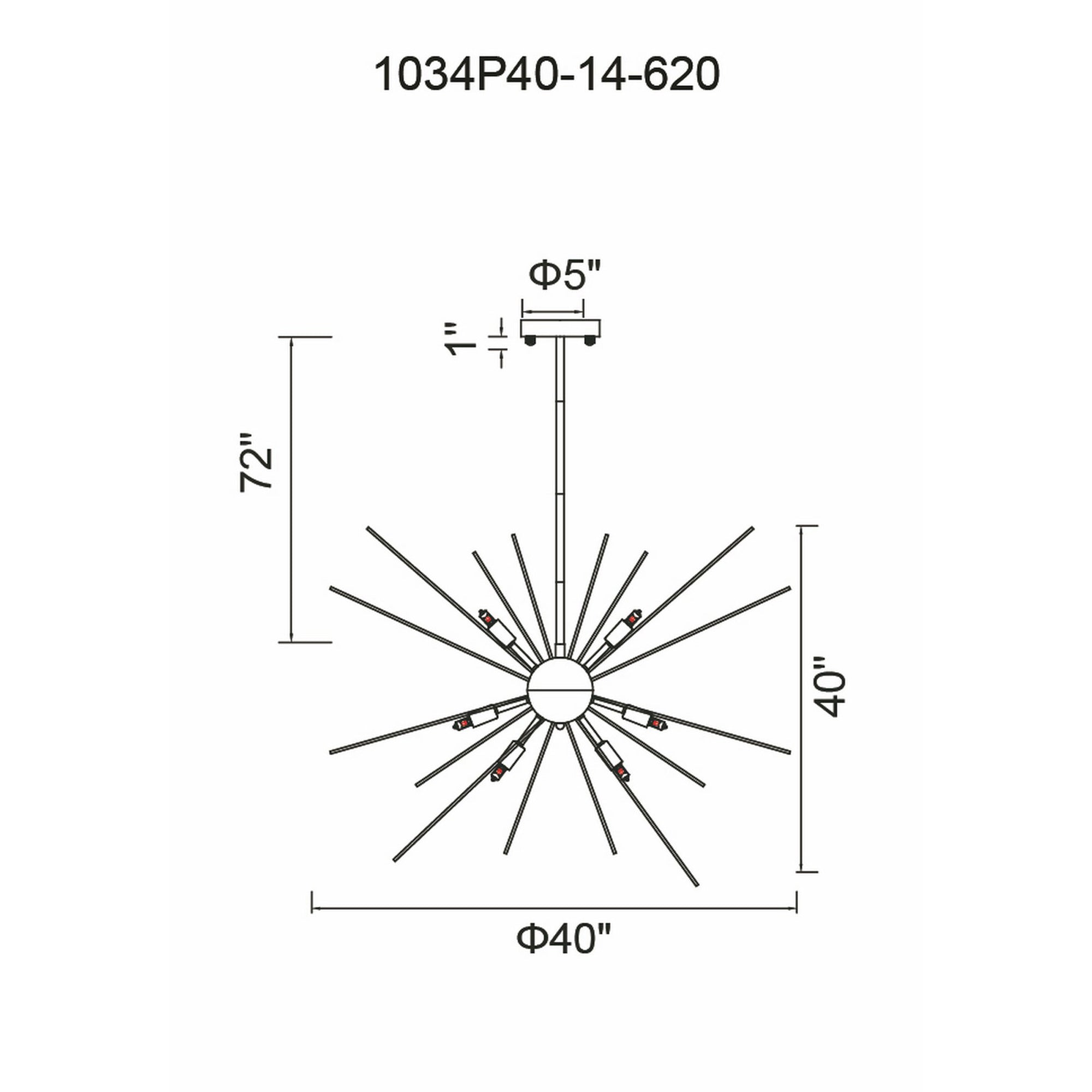 Savannah 14 Light 40in Gold Leaf Chandelier