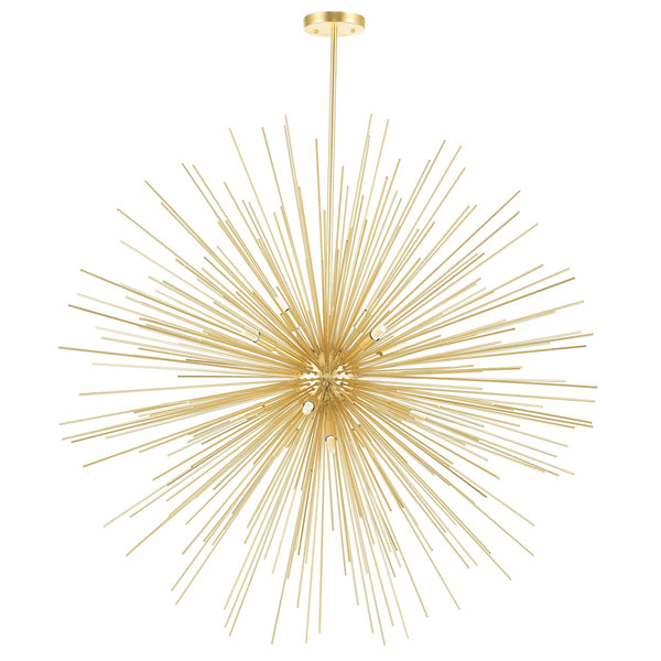 Savannah 14 Light 40in Gold Leaf Chandelier