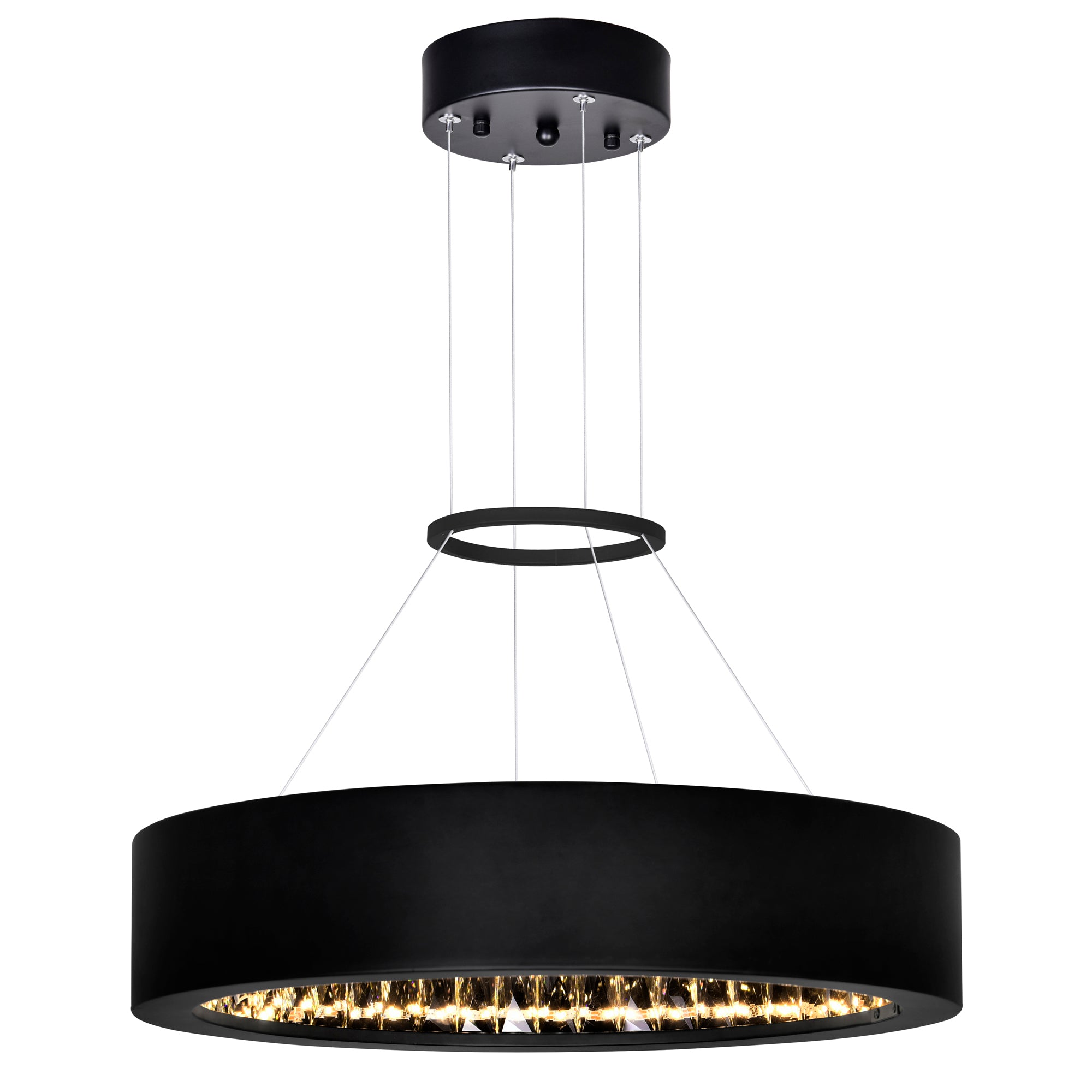 Rosalina LED Chandelier With Matte Black Finish
