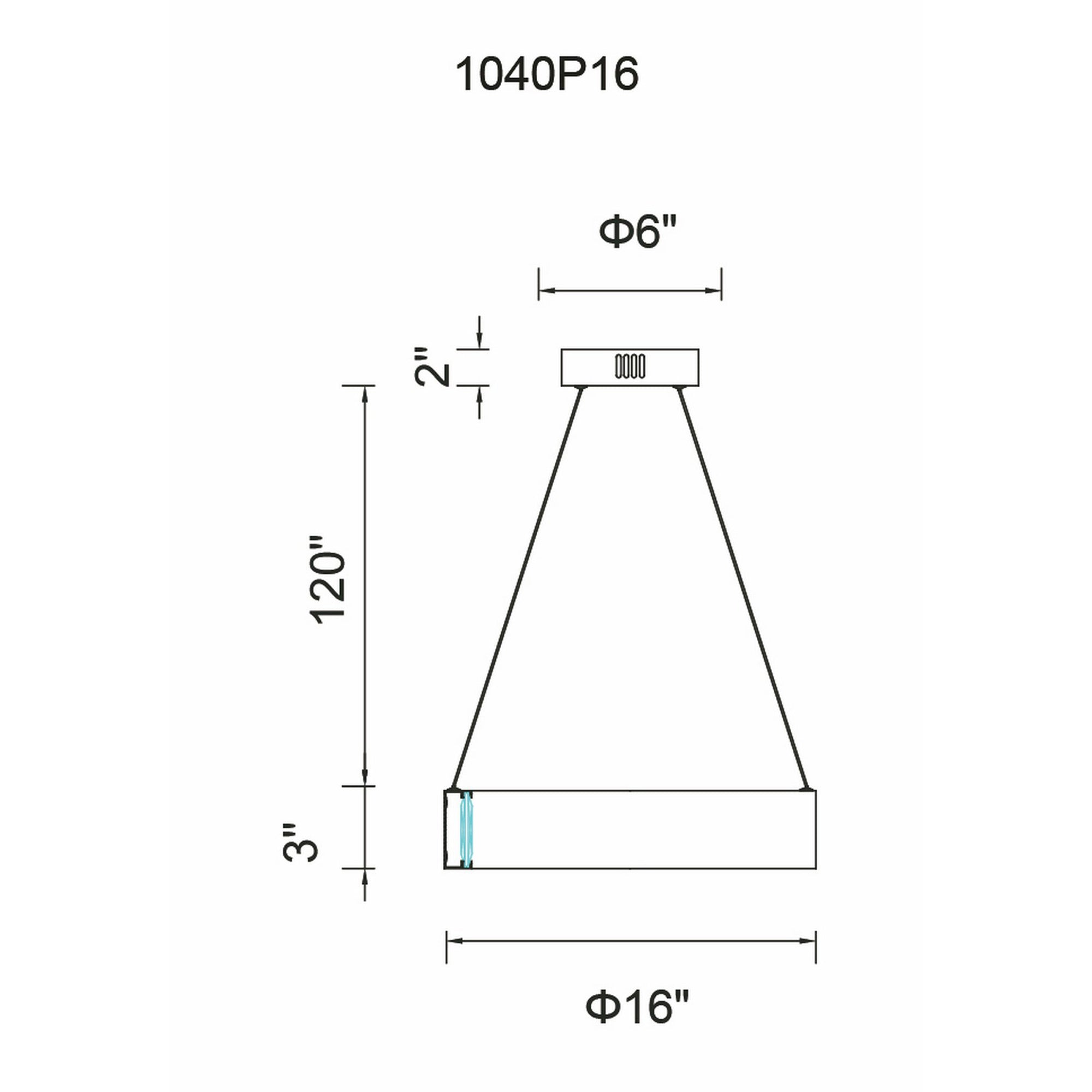 Rosalina LED Chandelier With Matte Black Finish