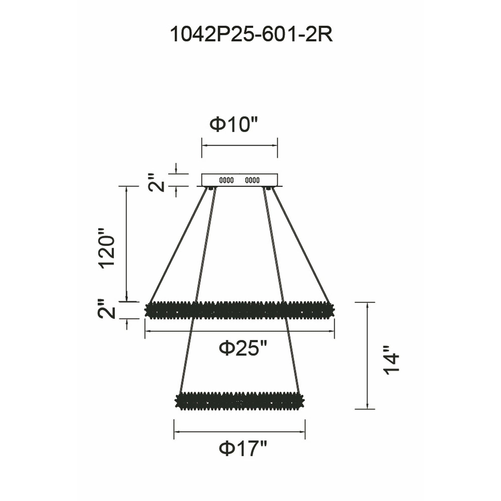 Arielle LED Chandelier With Chrome Finish