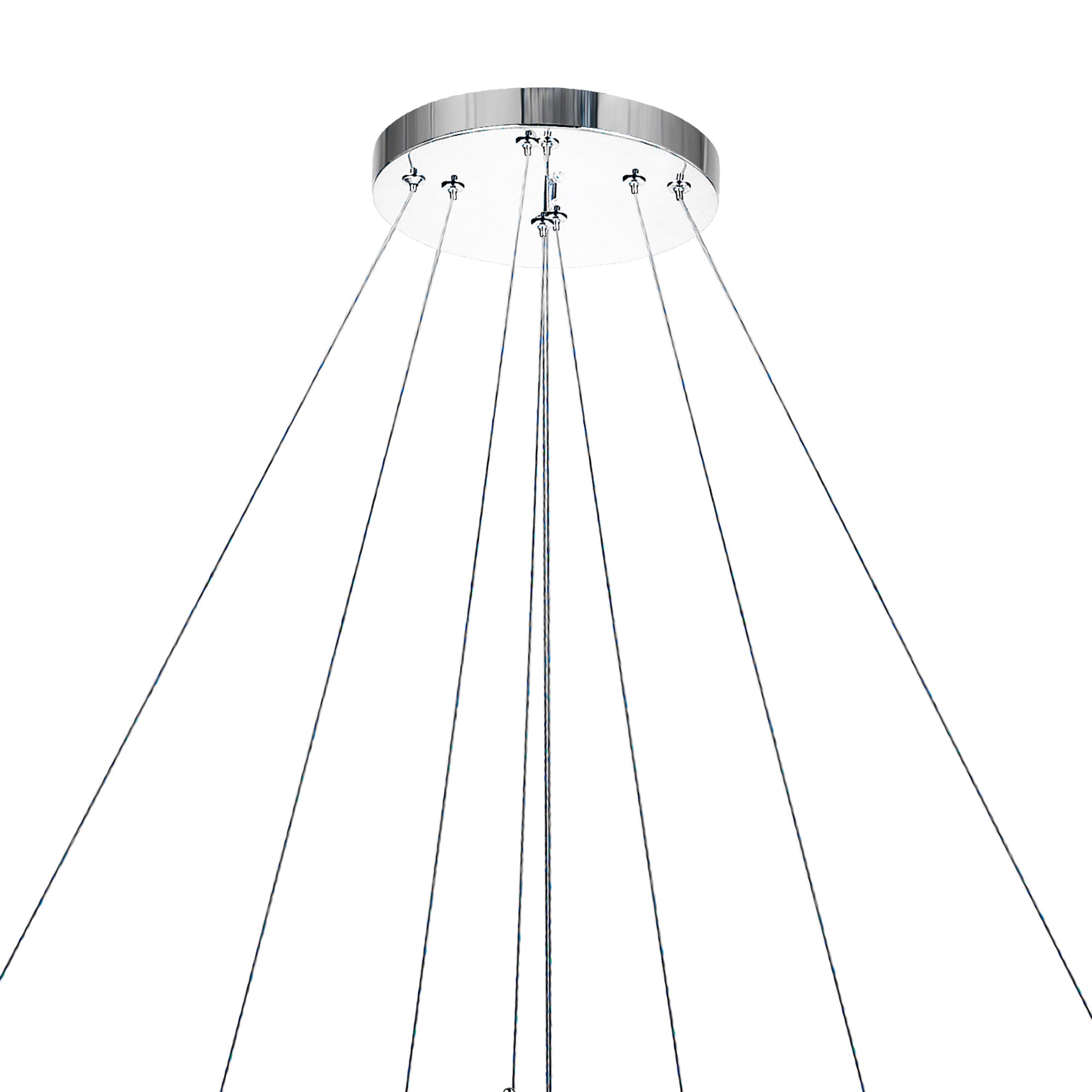 Madeline Integrated LED 3 Ring 32in Chrome Chandelier