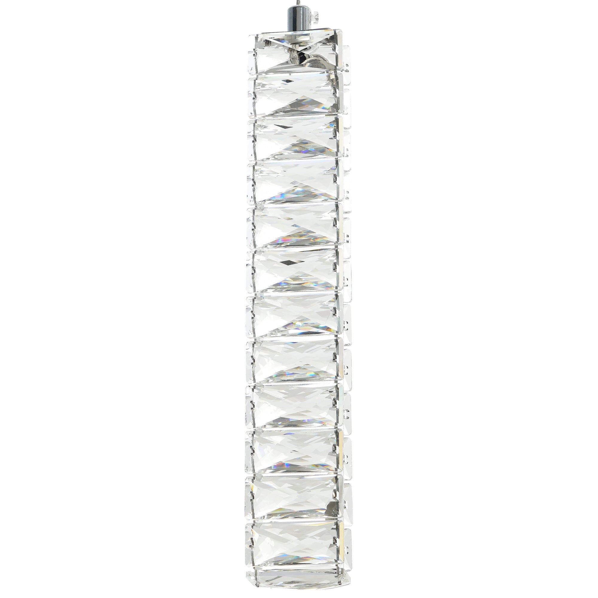 Celina Integrated LED 32in 9 Pendant Chrome Chandelier