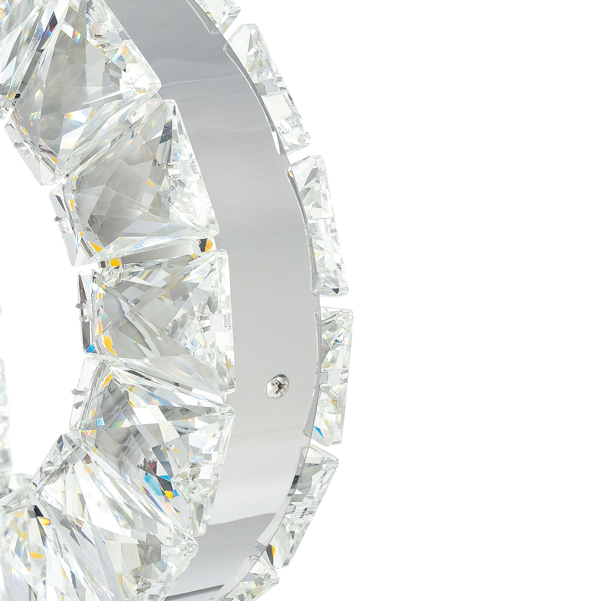 Celina Integrated LED 43in 5 Ring Chrome Chandelier