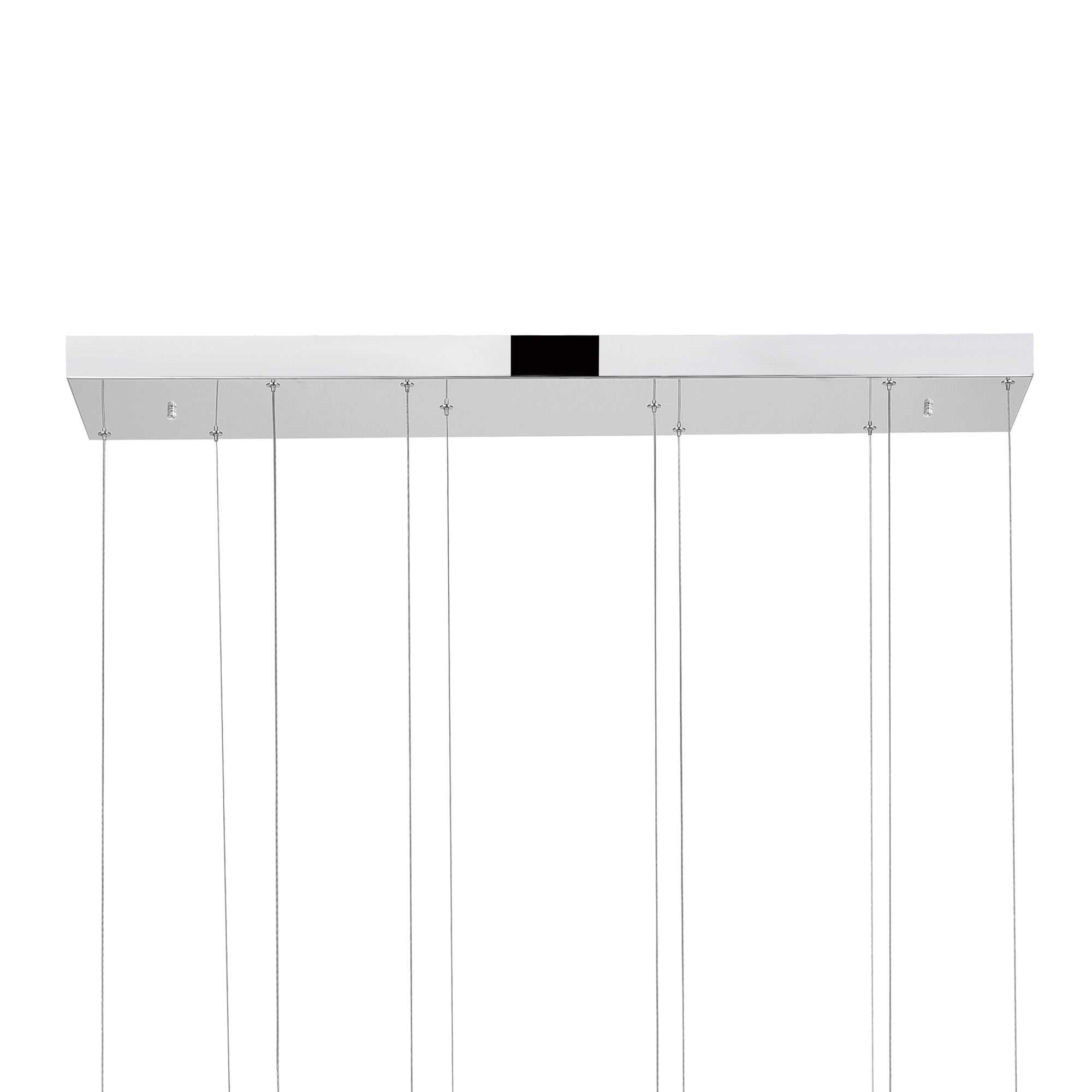 Celina Integrated LED 43in 5 Ring Chrome Chandelier