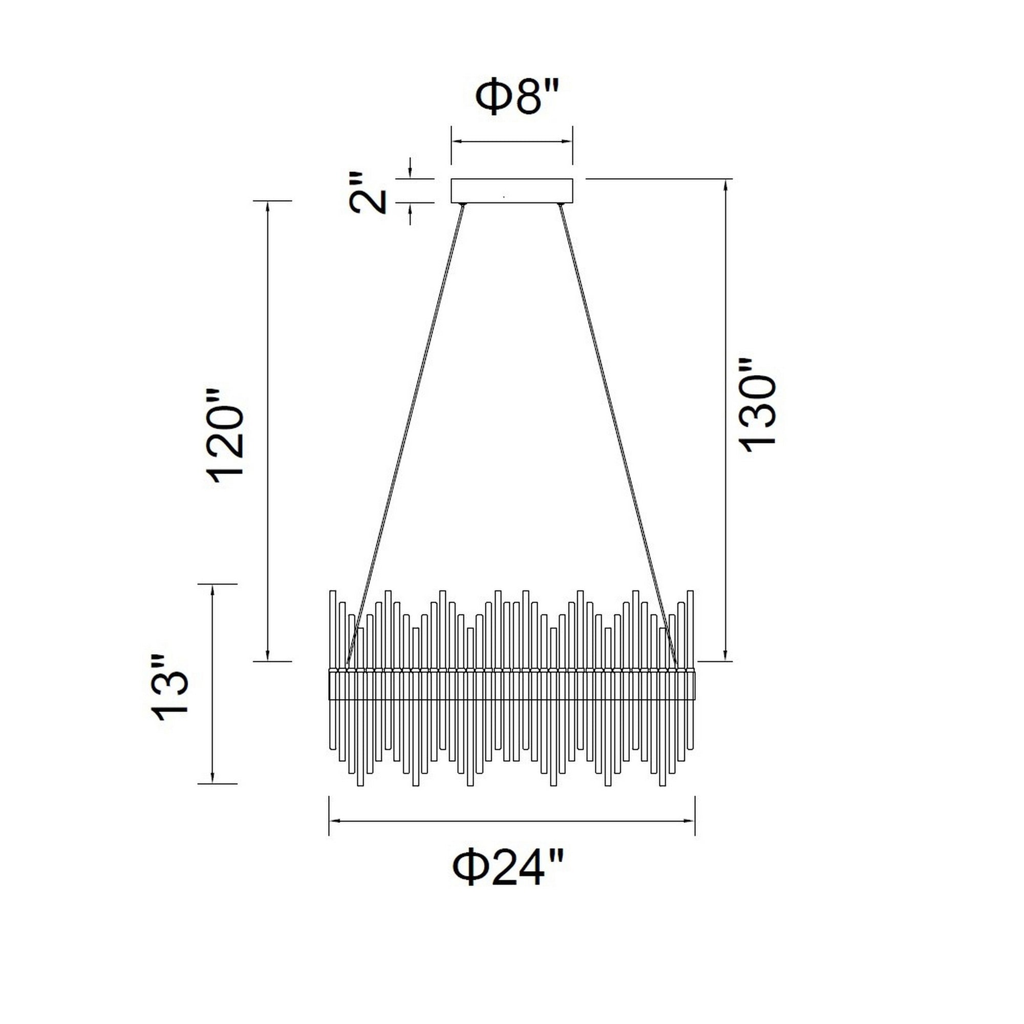 Genevieve Integrated LED 24in Medallion Gold Chandelier