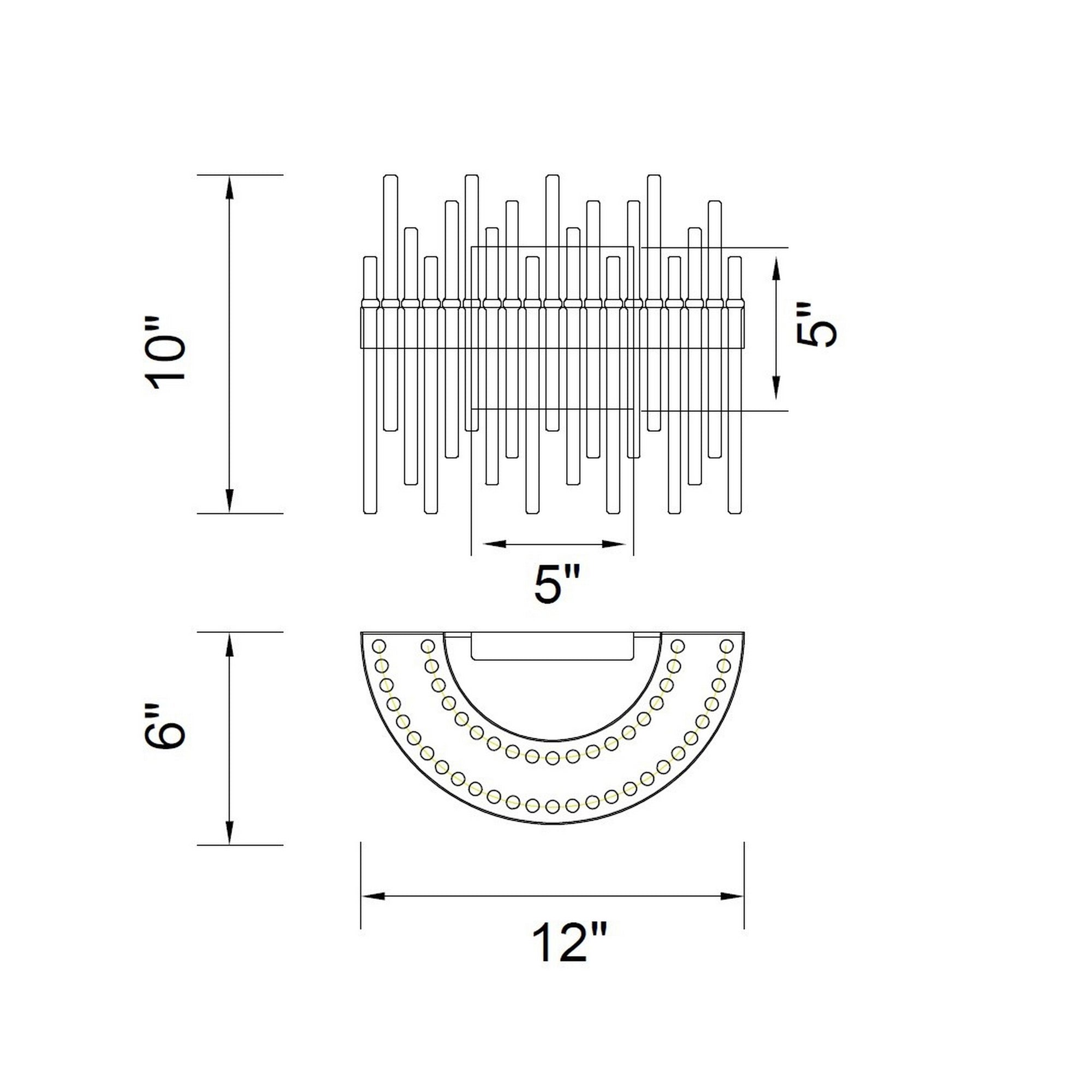Genevieve LED Wall Sconce With Medallion Gold Finish
