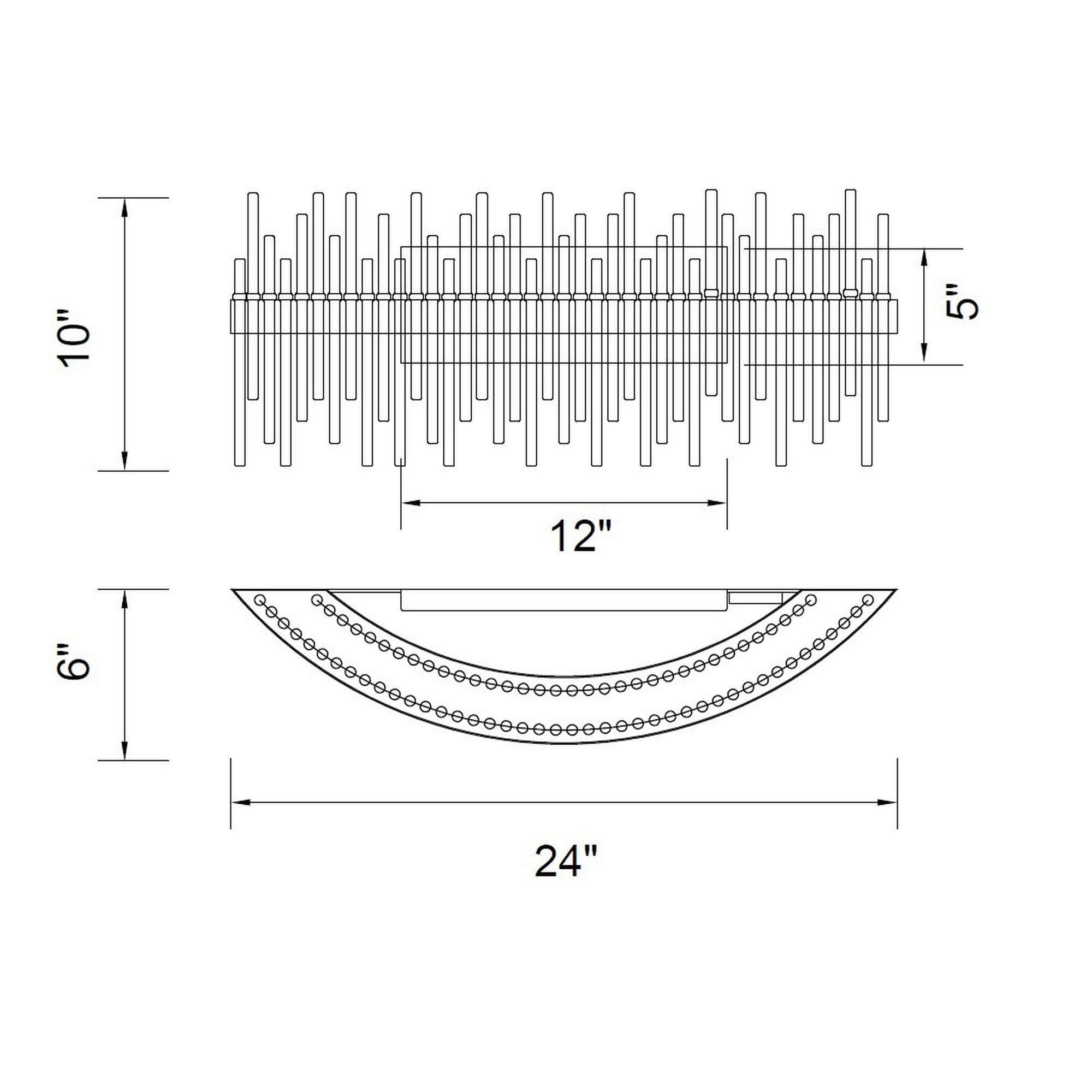 Genevieve LED Wall Sconce With Medallion Gold Finish