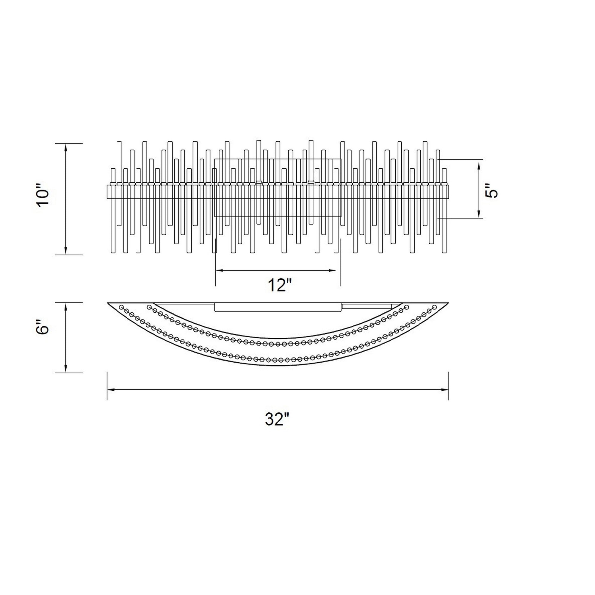 Genevieve LED Wall Sconce With Medallion Gold Finish