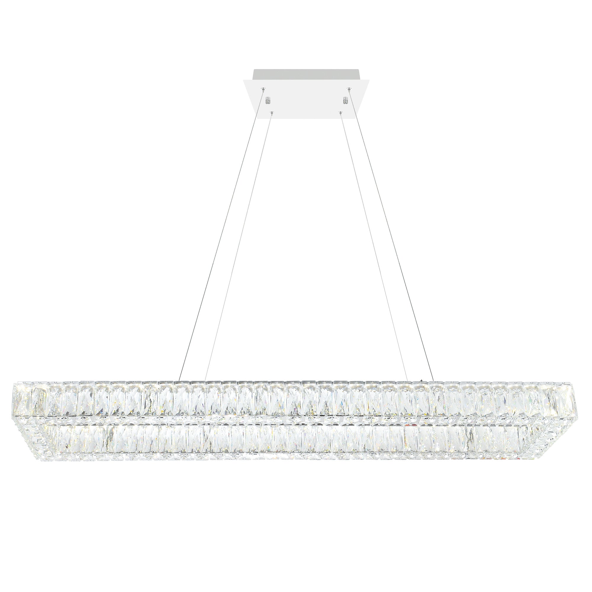 Felicity Integrated LED 44in Chrome Chandelier