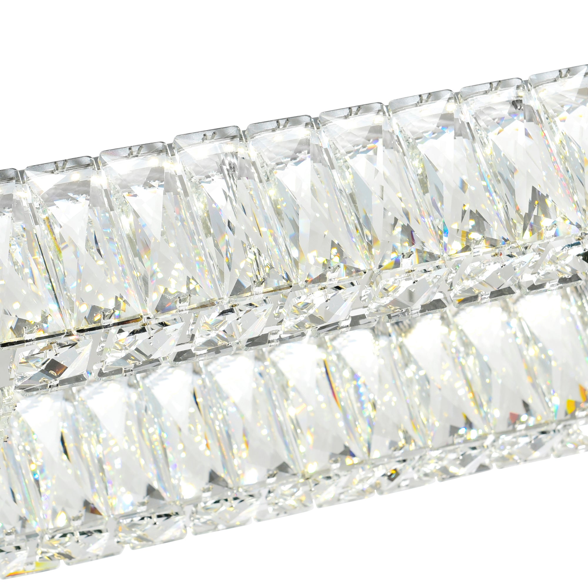 Felicity Integrated LED 2-Tier Chrome Chandelier