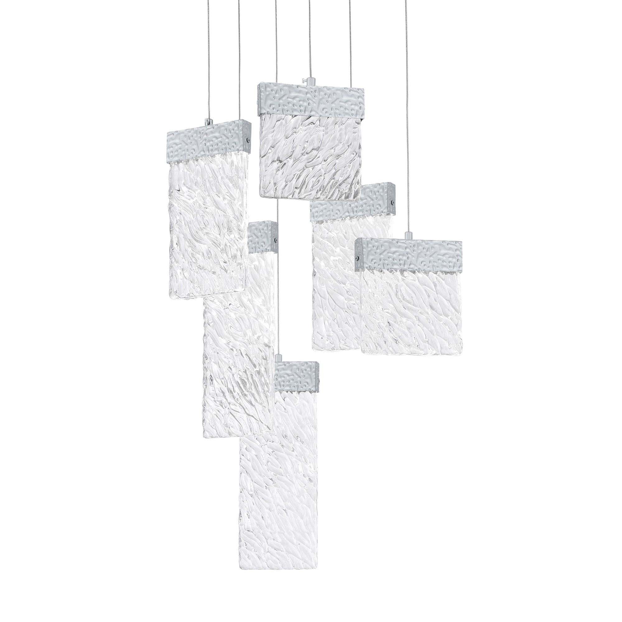 Carolina Integrated LED 16in Pewter Chandelier