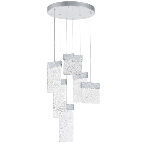 Carolina Integrated LED 16in Pewter Chandelier